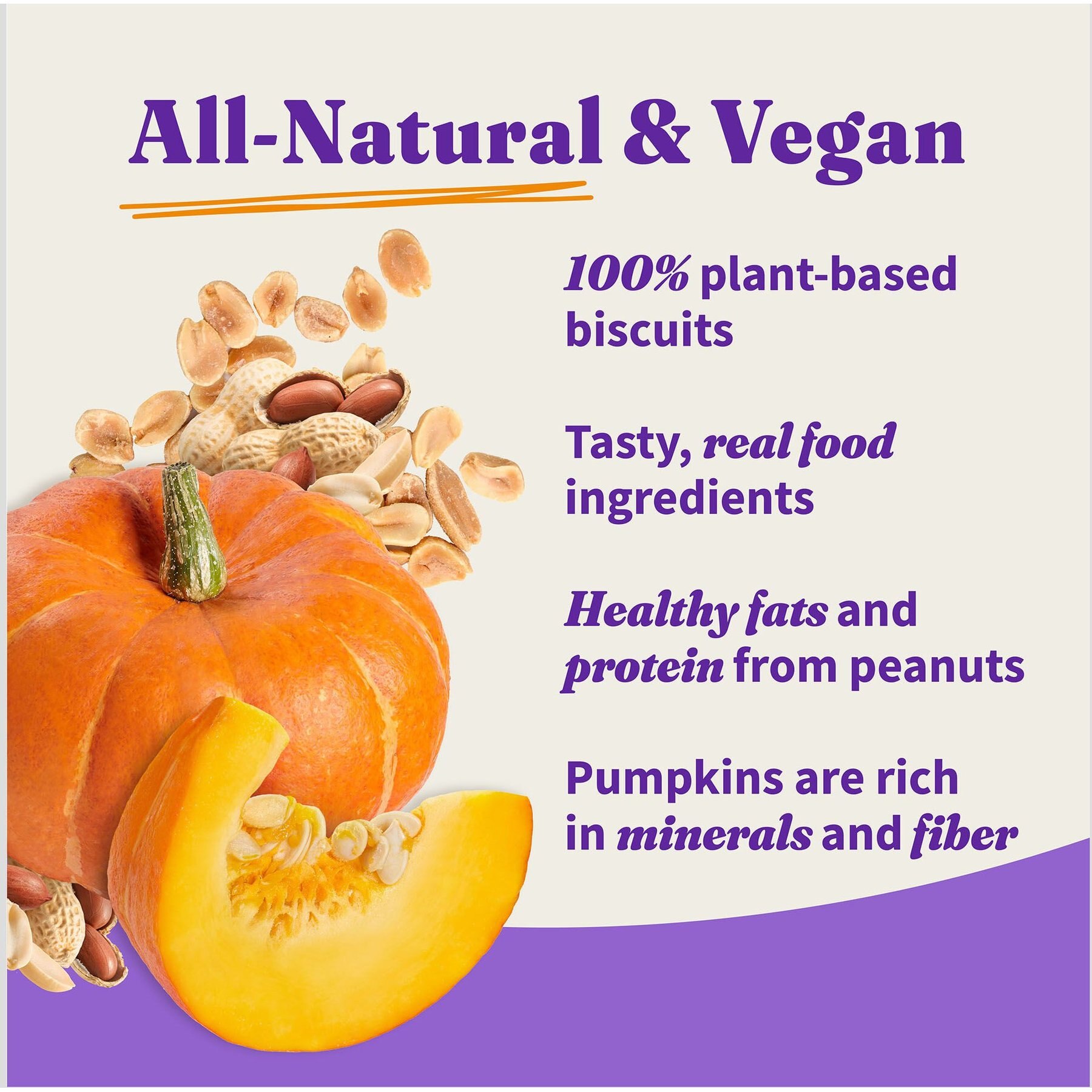 Halo Plant-Based Dog Treats with Peanuts & Pumpkin Vegan Dog Treat