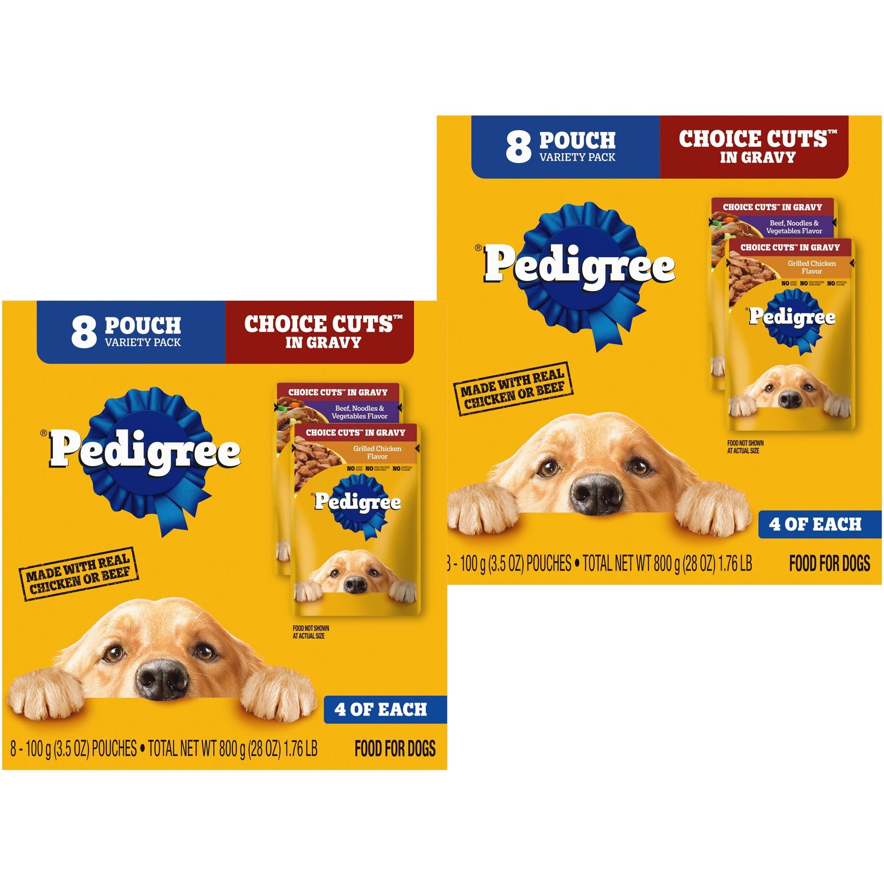 Pedigree Choice Cuts Variety Pack Beef & Chicken Adult Wet Dog Food
