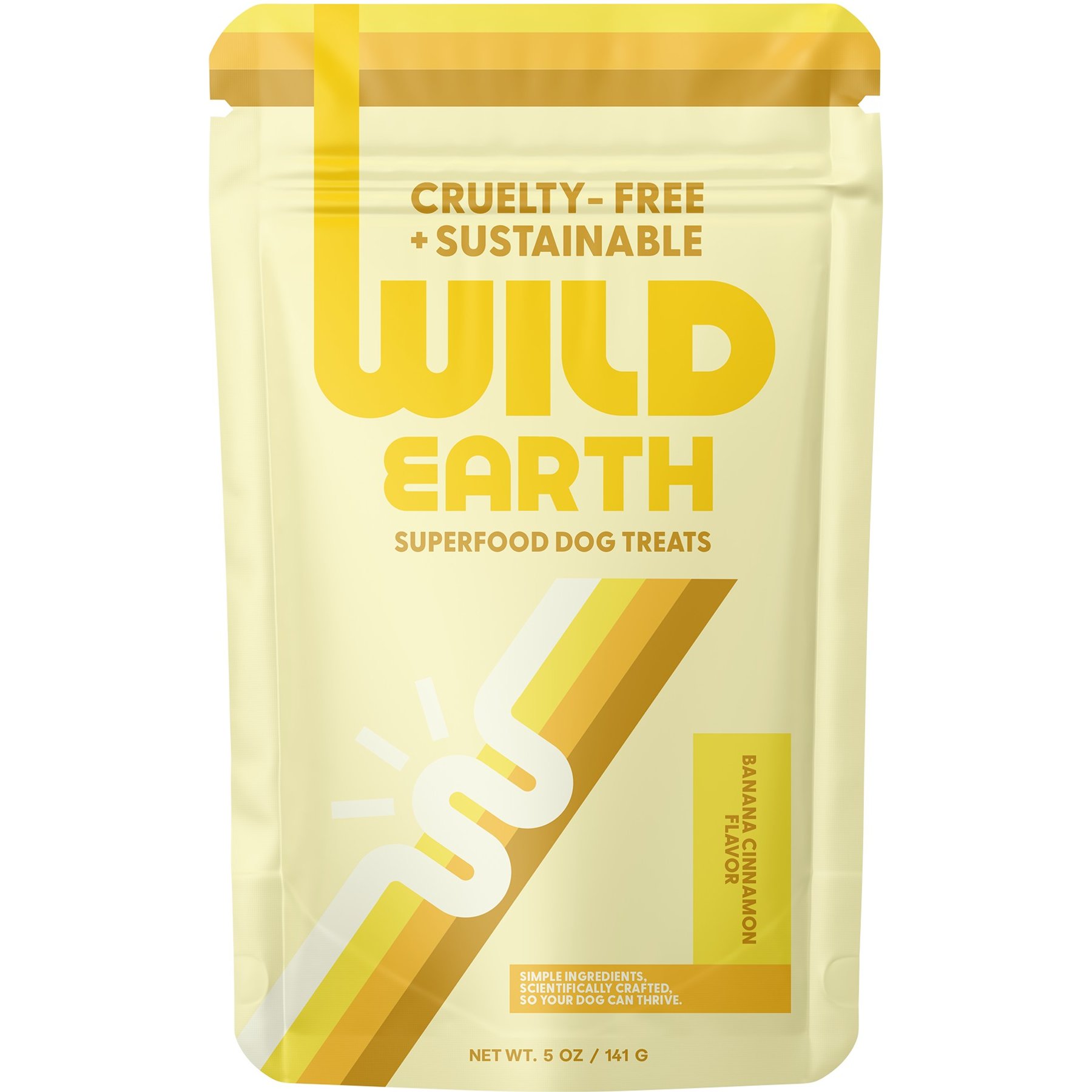 Wild Earth Good Protein Dog Snacks with Koji Banana & Cinnamon Flavor Crunchy Dog Treats, 5-oz bag