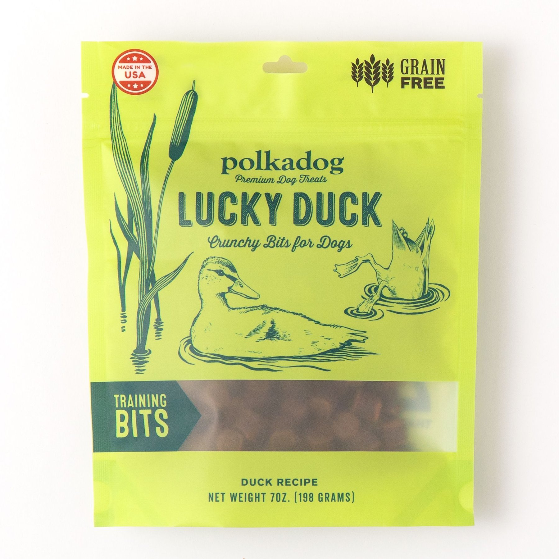 Polkadog Lucky Duck Training Bits Dehydrated Dog Treats