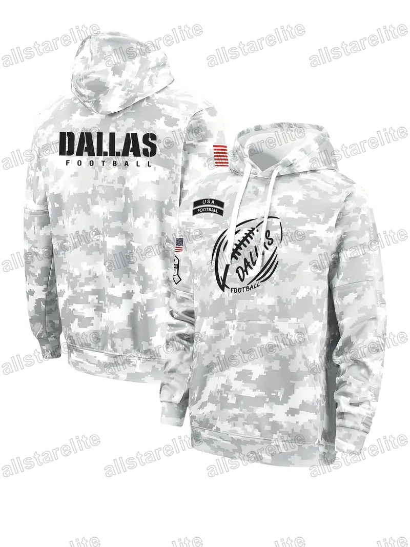 Custom Salute To Service Pullover Football Hoodie Jersey individuation Stitch Camo Sweatshirts Men Womens Youth fashion trend