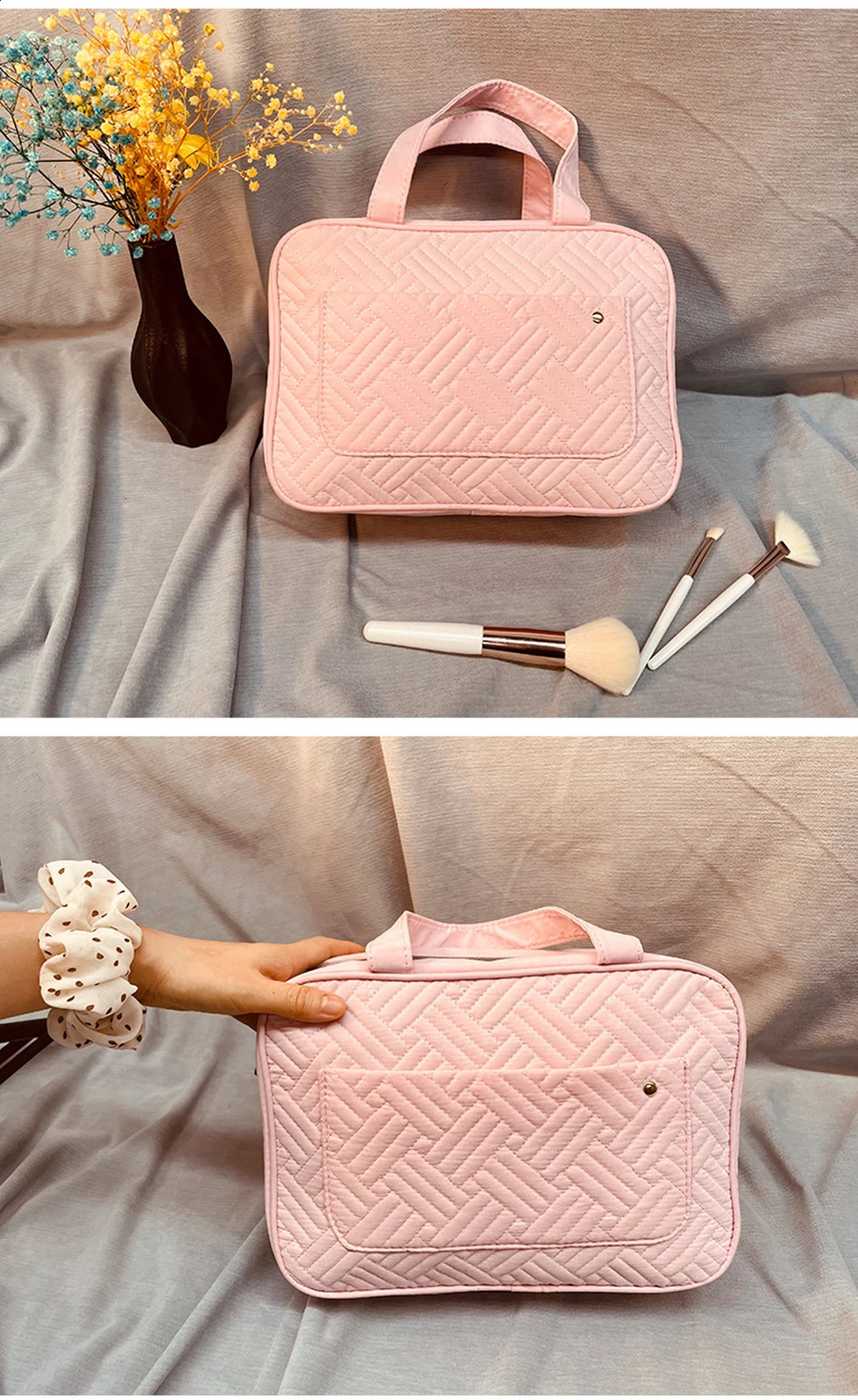 2025S New Free Shipping Designer Bag Large Capacity Four Layer Composite Makeup Bag With Hook Waterproof Shampoo Toilet Travel Organizer