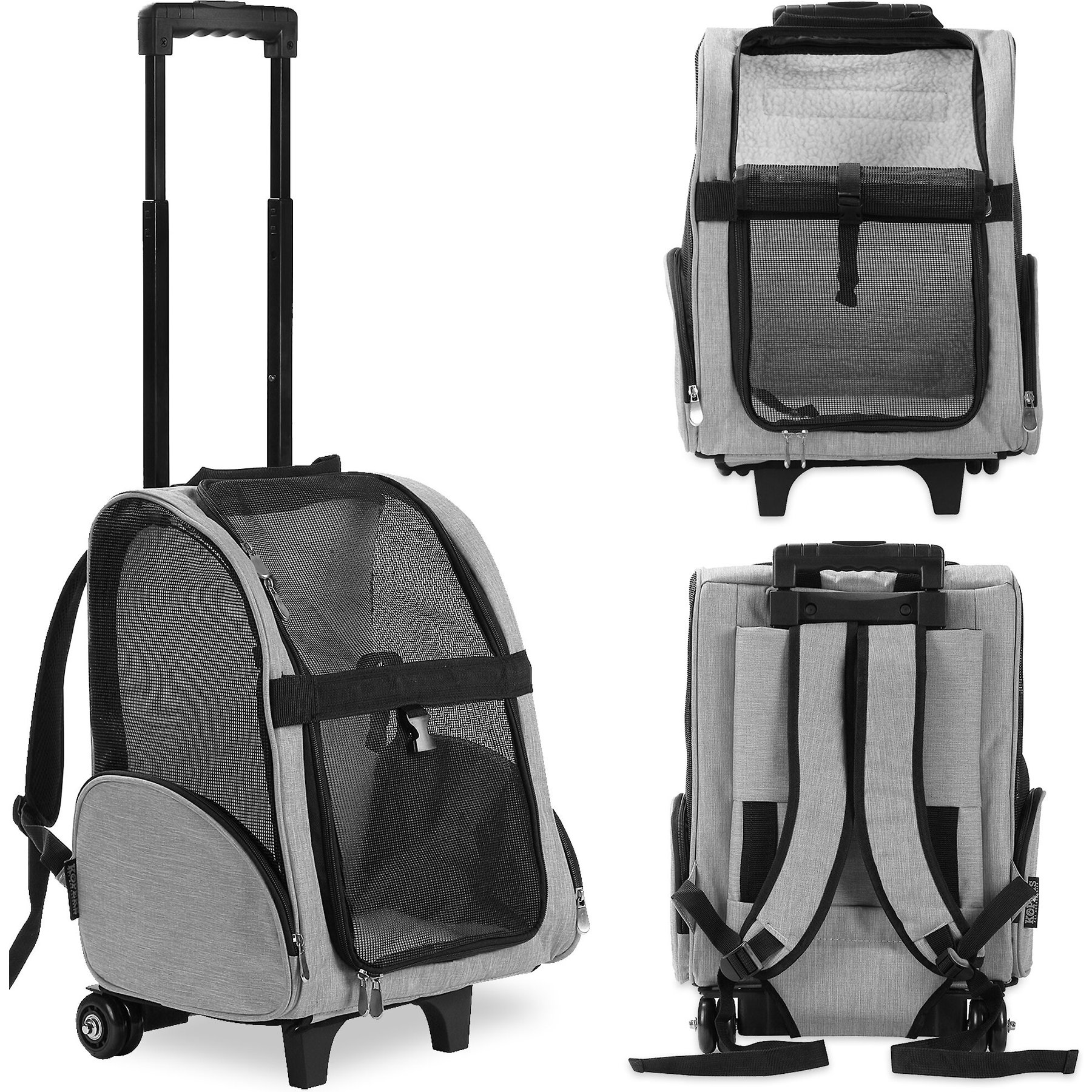 KOPEKS Deluxe Travel Airline-Approved Dog & Cat Carrier Bac