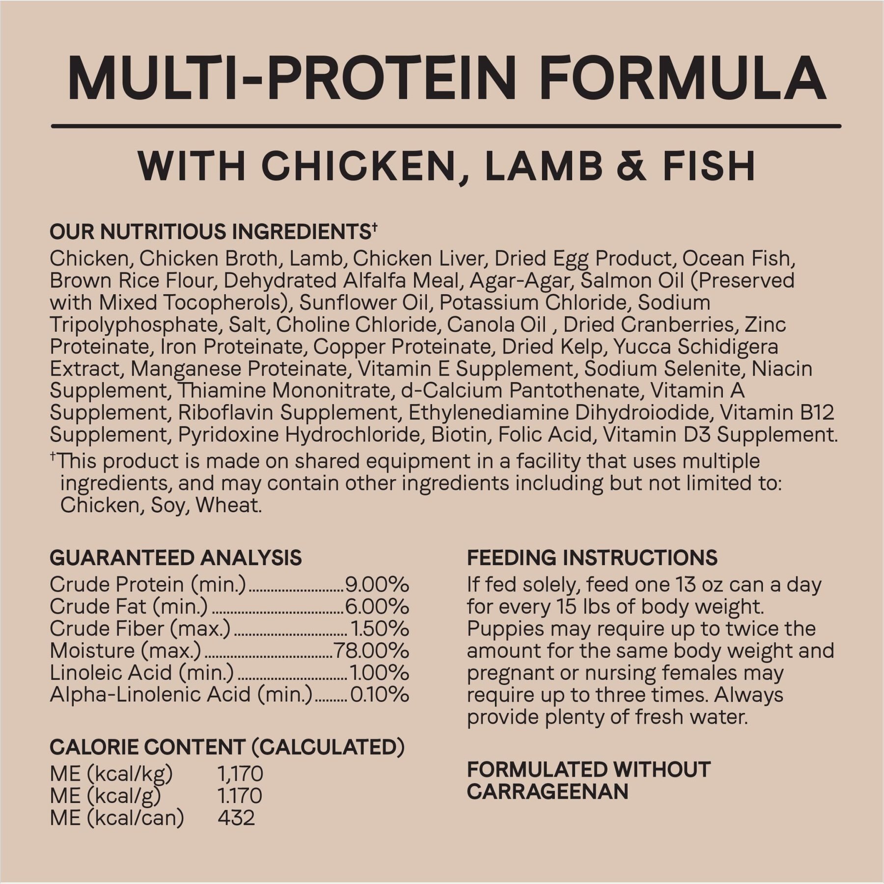 CANIDAE All Life Stages Chicken, Lamb & Fish Formula Canned Dog Food