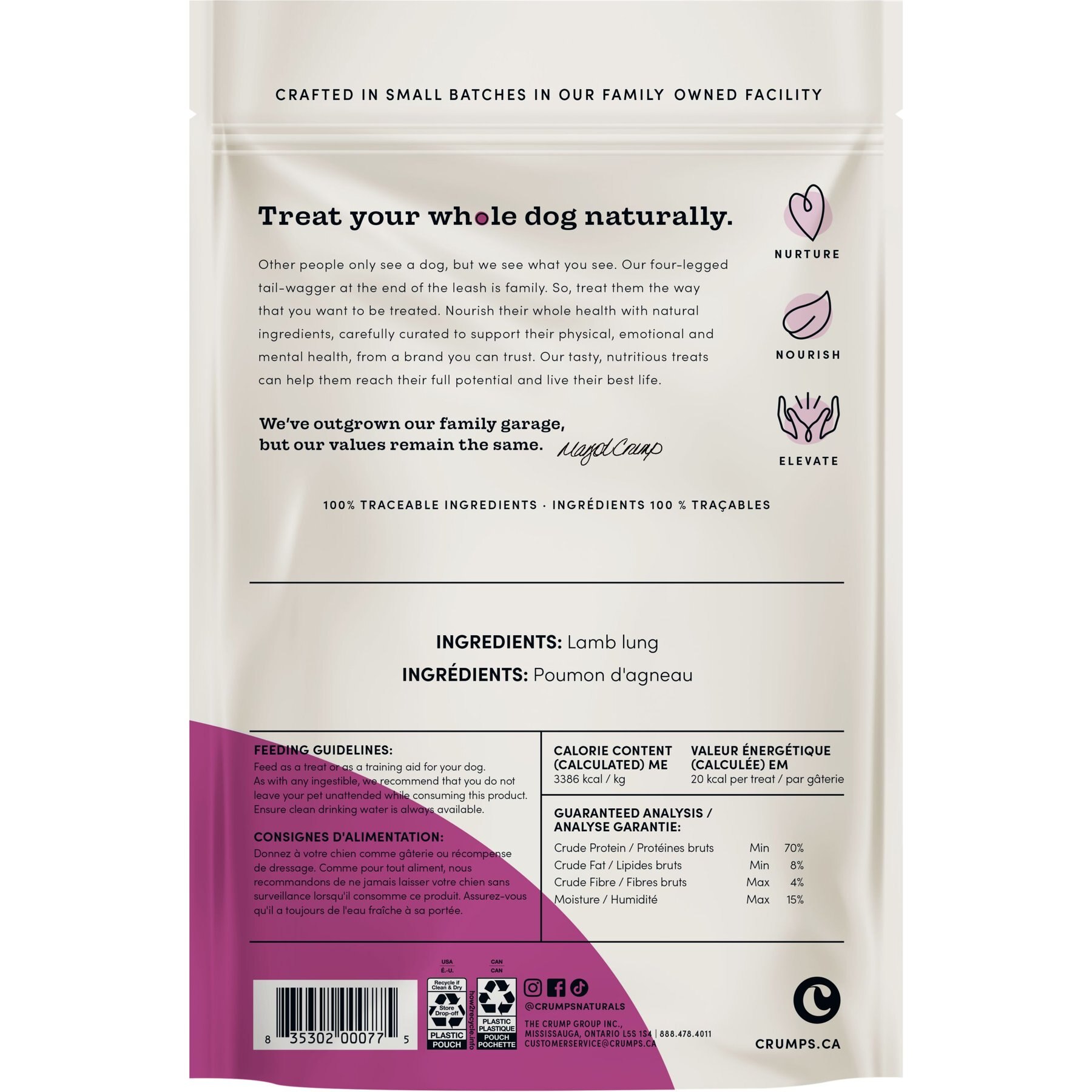 Crumps' Naturals Lamb Chops Dog Treats