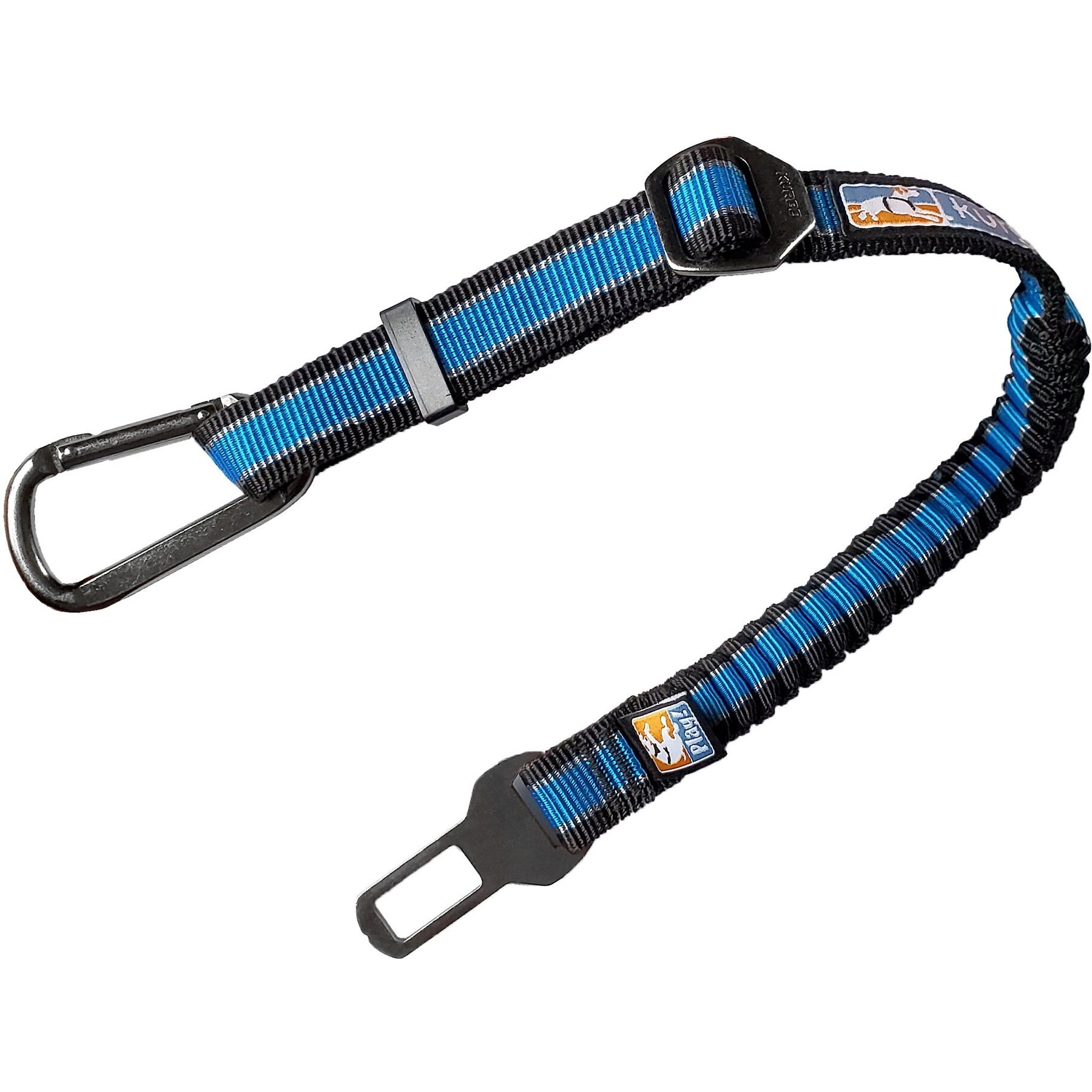 Kurgo Direct to Seatbelt Bungee Tether Dog Safety Belt, Blue