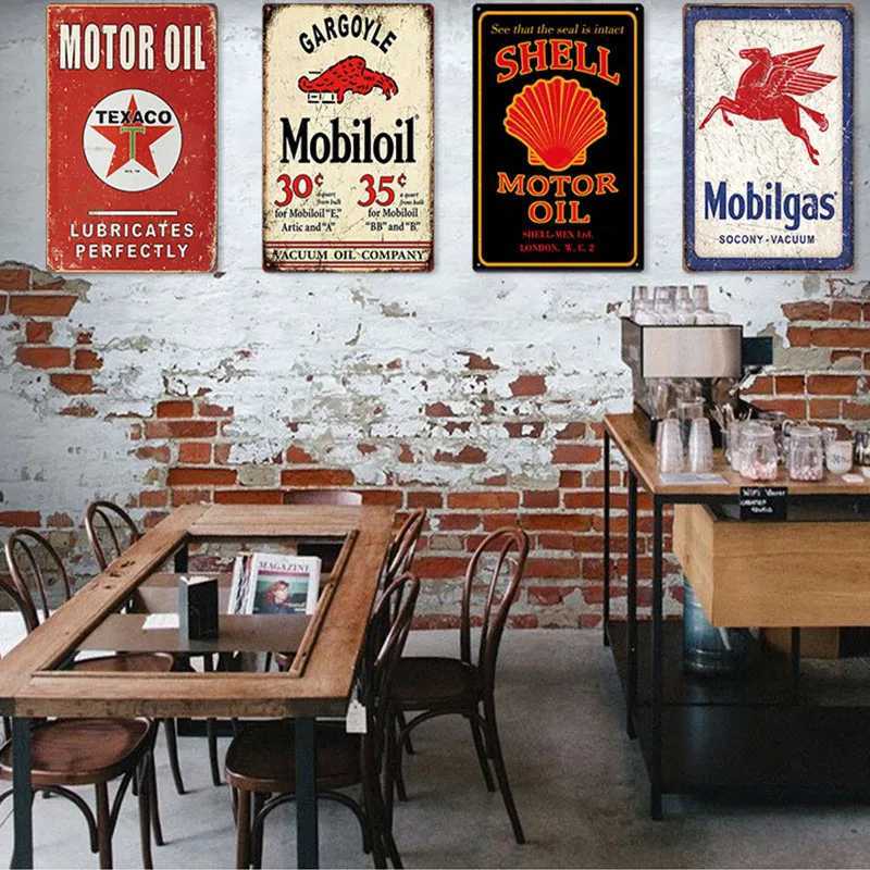 NEW Metal Wall Signsvintage Room Decorative Metal Plate Deco Garage Vintage Posters Motorcycle Garage Vintage Decor FG01XJ241120