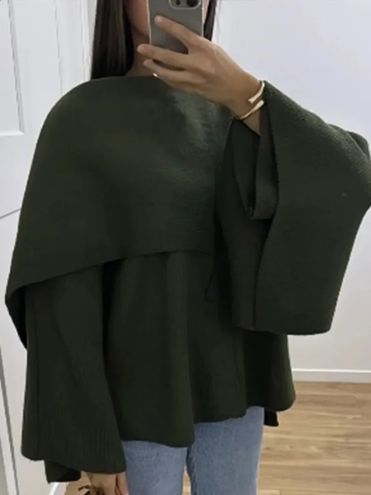 Autumn and winter Burgundy wool blend jacket retro long sleeved Cape Town oversized short jacket womens casual office jacket 241115