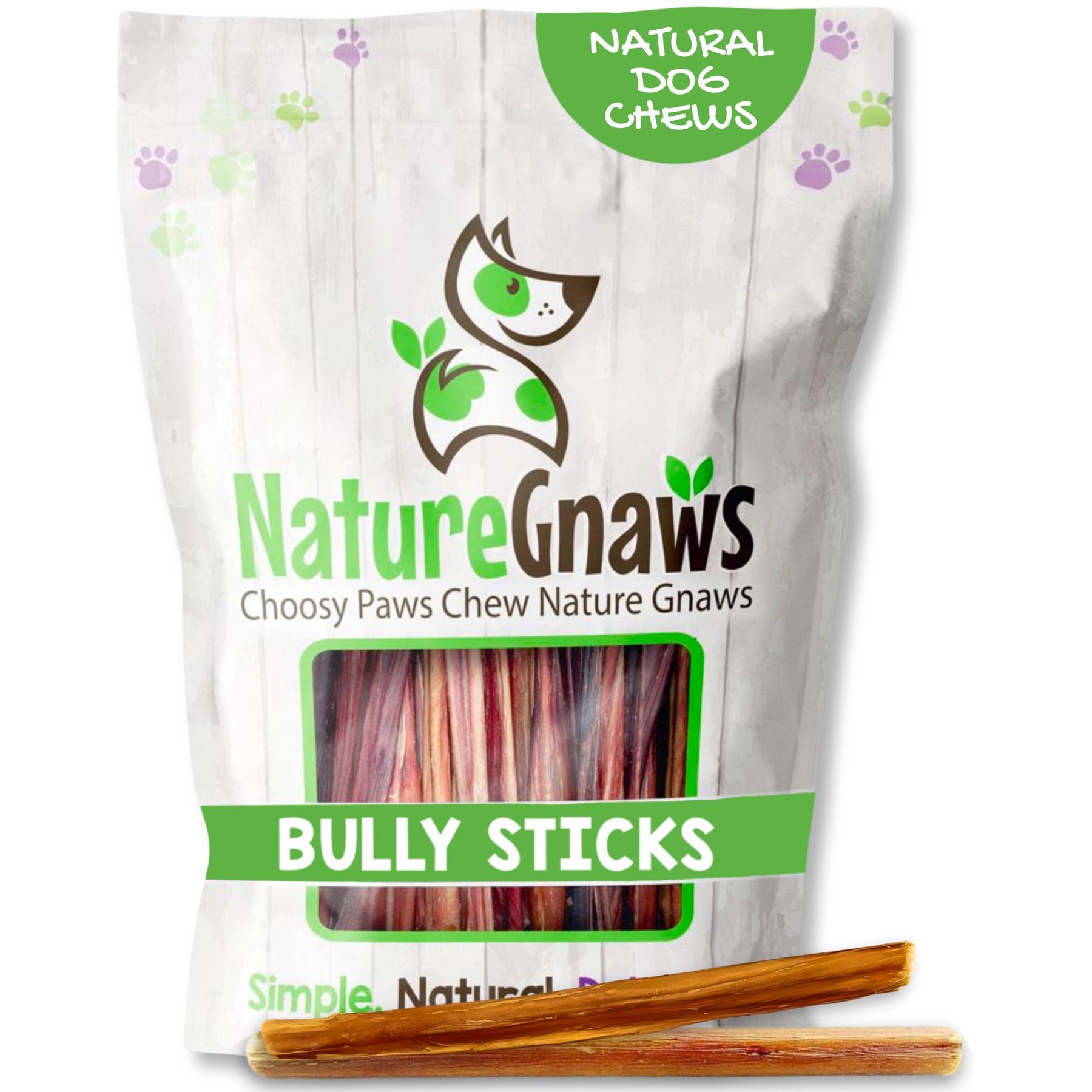 Nature Gnaws 5 to 6-in Extra Thin Bully Sticks Dog Chew Treats