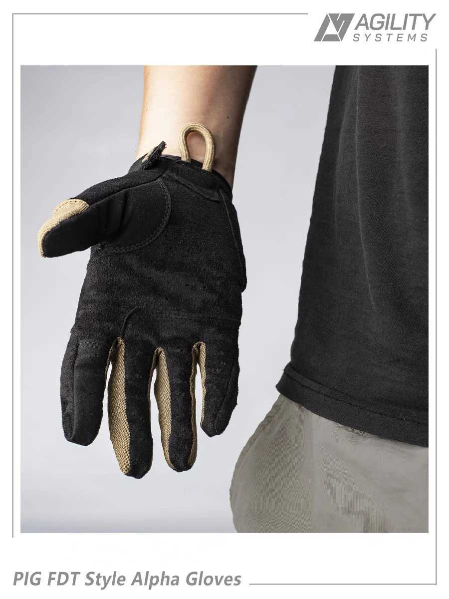 PIG FDT style Alpha tactical gloves used for outdoor camping and cycling breathable lightweight anti slip touch screenW241120