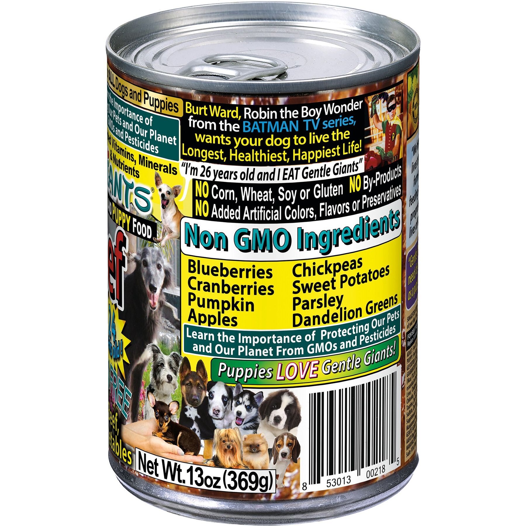 Gentle Giants Non-GMO Puppy Grain-Free Beef Wet Dog Food