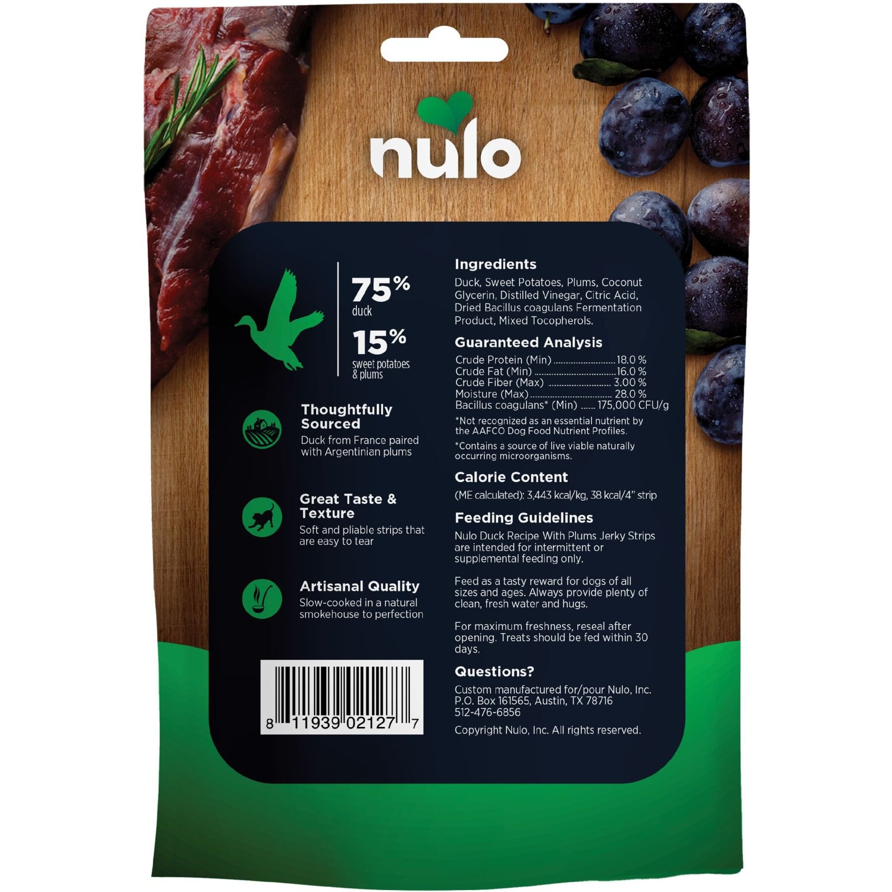 Nulo Premium Jerky Strips Dog Treats, Grain-Free High Protein Jerky Strips made with BC30 Probiotic to Support Digestive & Immune Health Dog Treats