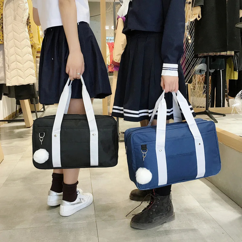 Japanese College Student Bags School Bag JK Briefcase Anime Cospaly Costume Shoulder Tote Messenger Handbags 240415