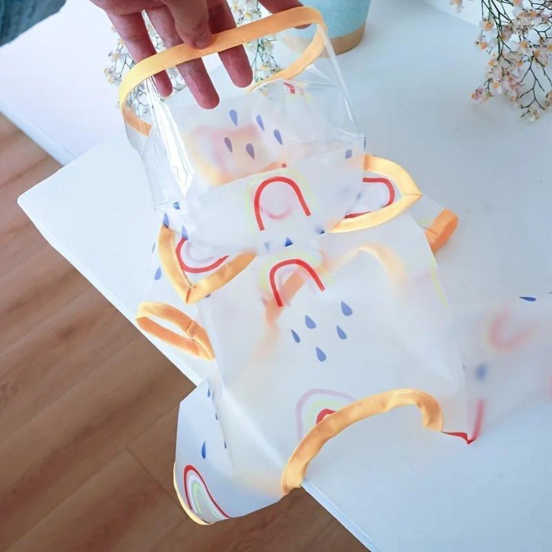 Dog Apparel Raincoat Waterproof Pet Clothes Accessories Dogs Apparels Small Clothing Pieces Hooded For Supplies Products