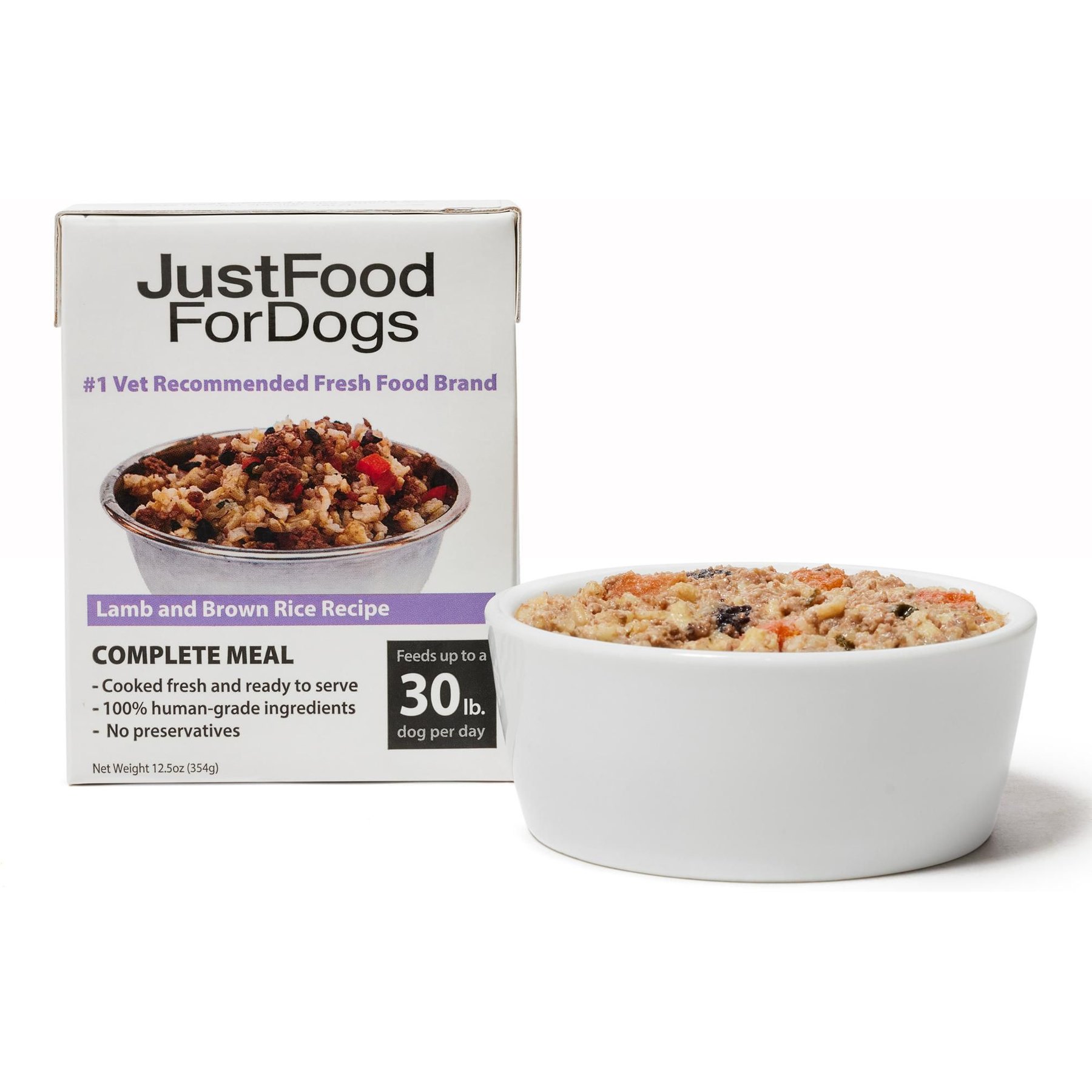 JustFoodForDogs Pantry Fresh Lamb & Brown Rice Fresh Dog Food