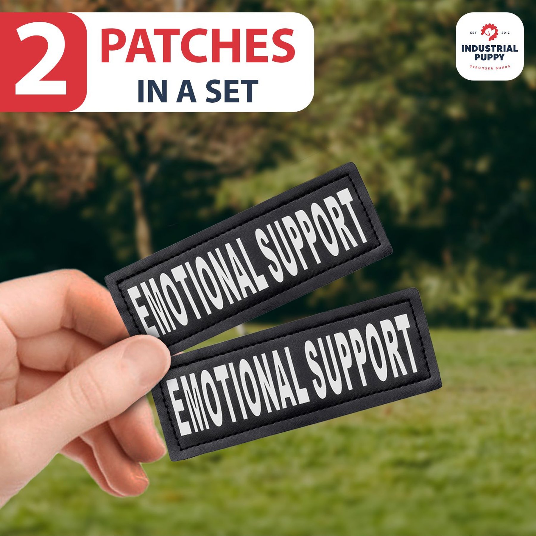 Industrial Puppy Emotional Support Dog Patches