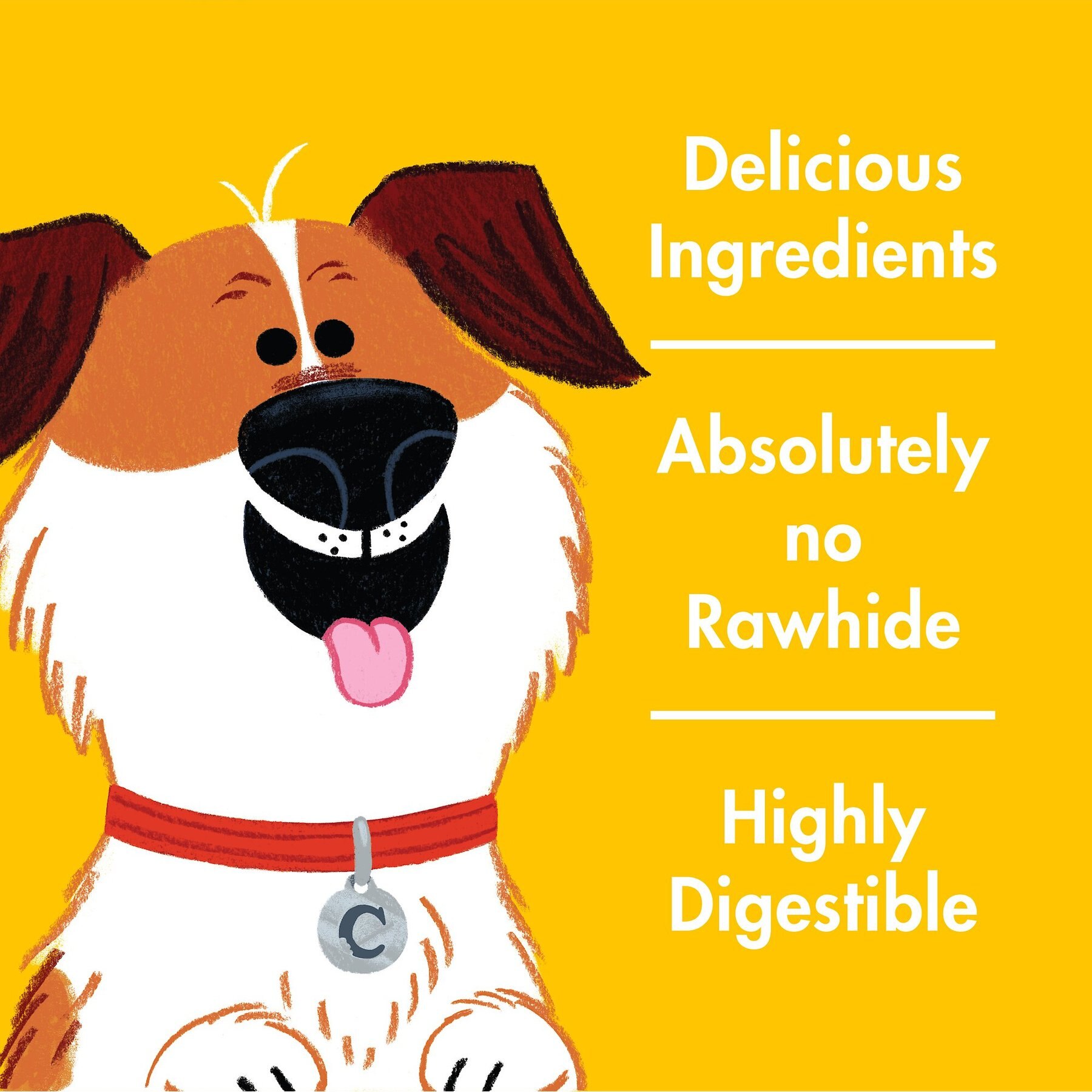 Chewsday Chicken Delight Chew Braids Rawhide-Free Dog Hard Chews, 7 count, Small