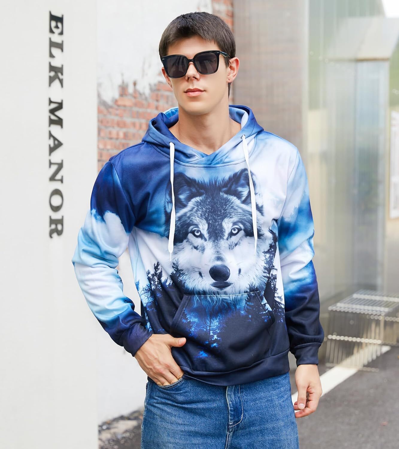 Hoodie for Mens Womens Liner Hoodies Novelty Graphic Pullover Hooded Sweatshirts Graphic Hoodies sweatshirt Fashion Graffiti nice