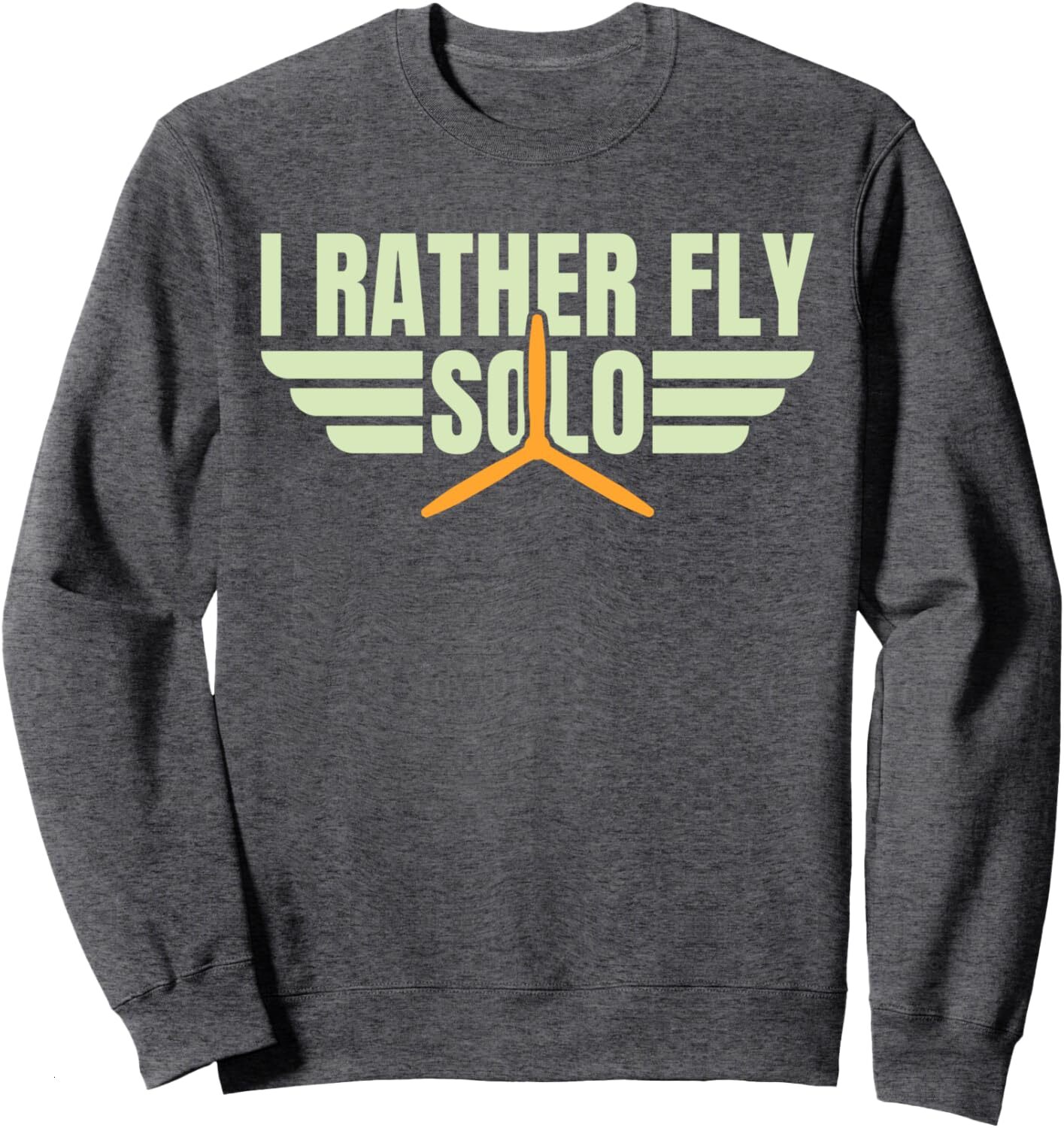 Long Sleeve Shirts for Men sweatshirt Distressed I Rather Fly Solo Funny Airplane Pilot Sweatshirt T shirt Tee Streetwear Casual tops clothes