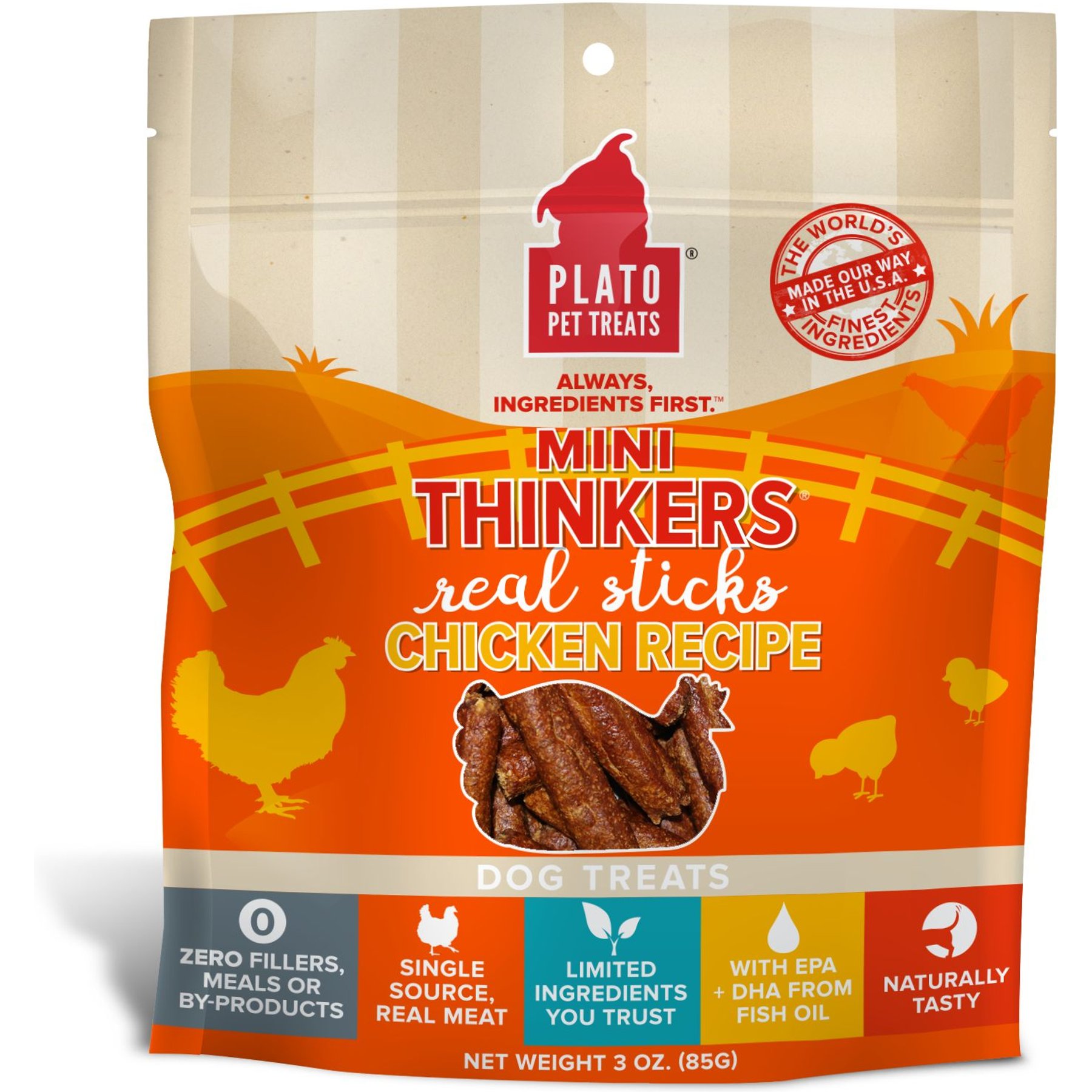 Plato Mini Thinkers Chicken Recipe Dog Treats