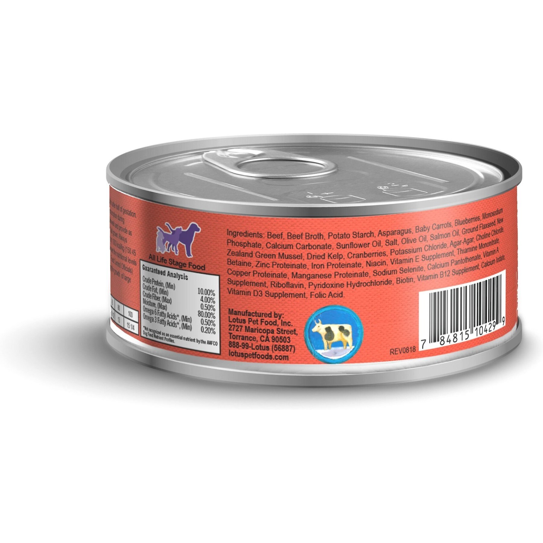 Lotus Just Juicy Beef Shank Stew Grain-Free Canned Dog Food