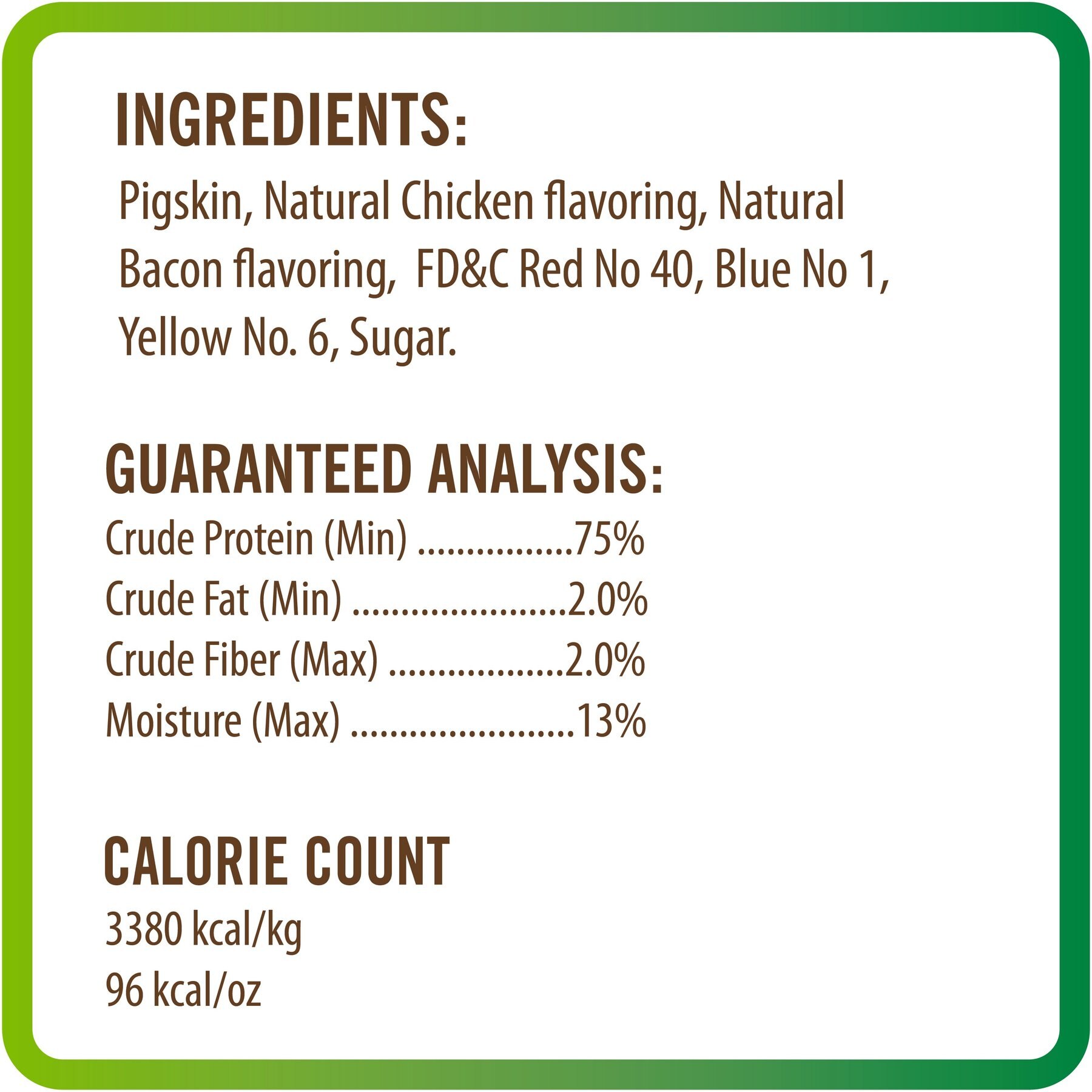 Pork Chomps Peanut Butter Flavor Twists Dog Treats