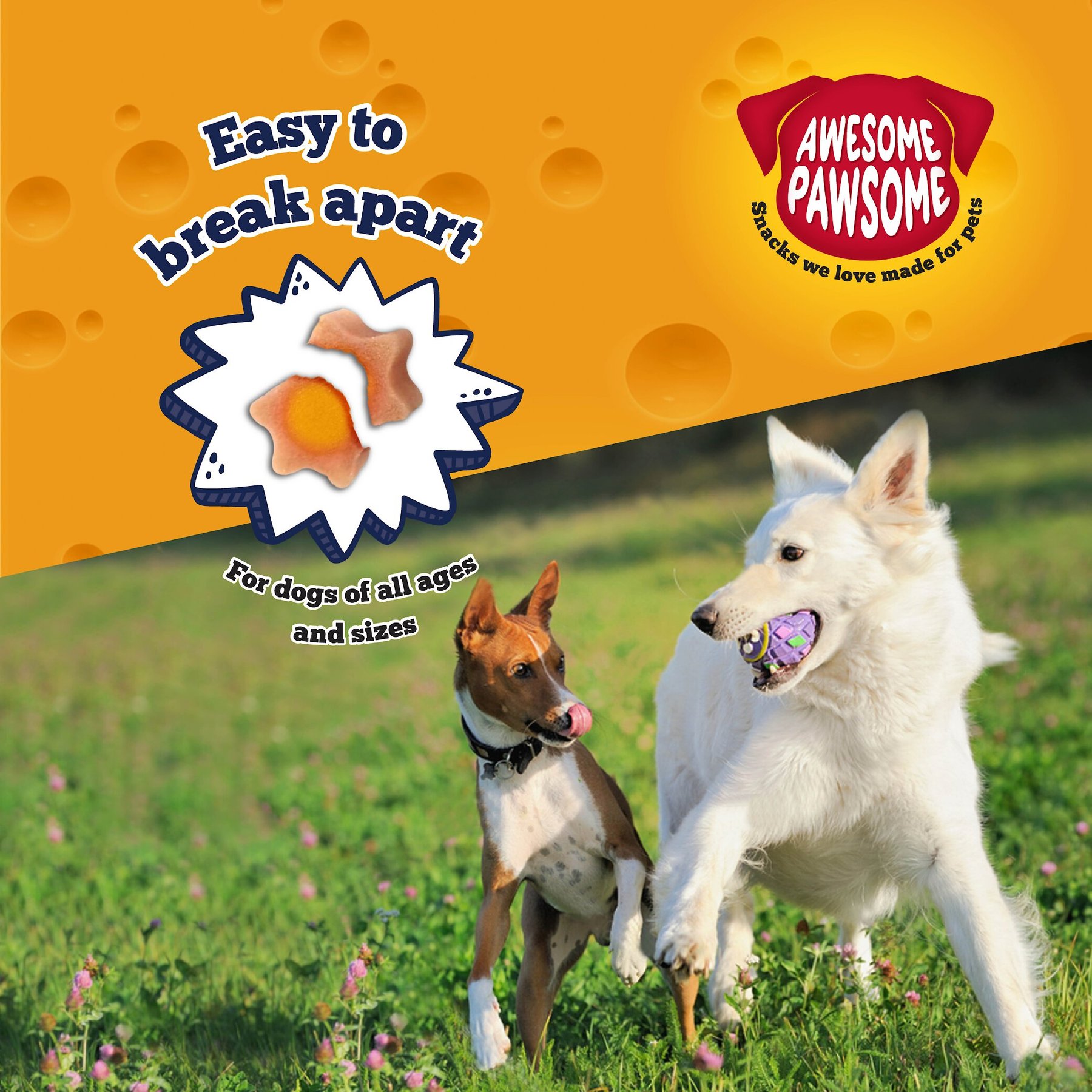 Awesome Pawsome Baconmania Dog Treats, 3-oz bag
