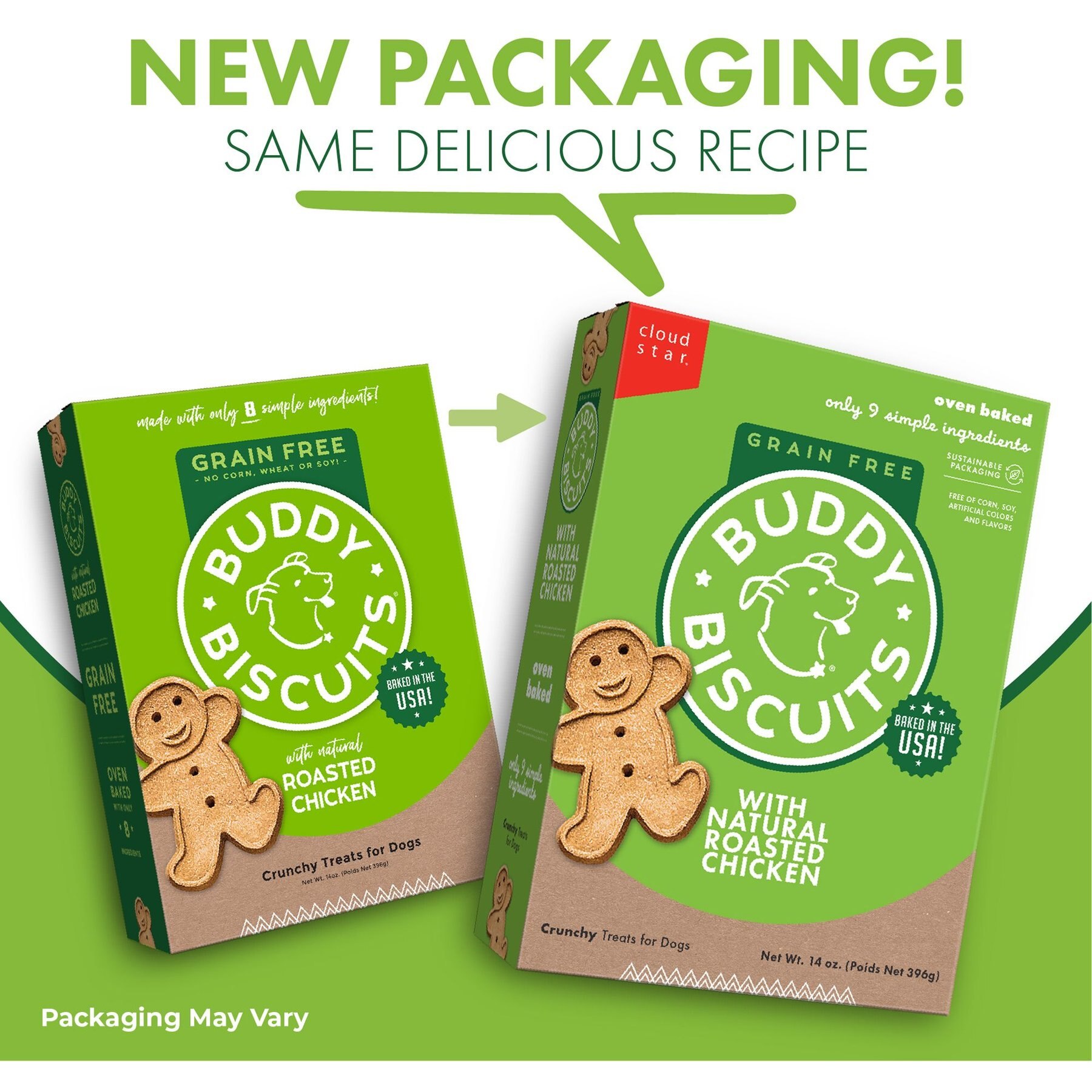 Buddy Biscuits Grain-Free Oven Baked with Rotisserie Chicken Dog Treats