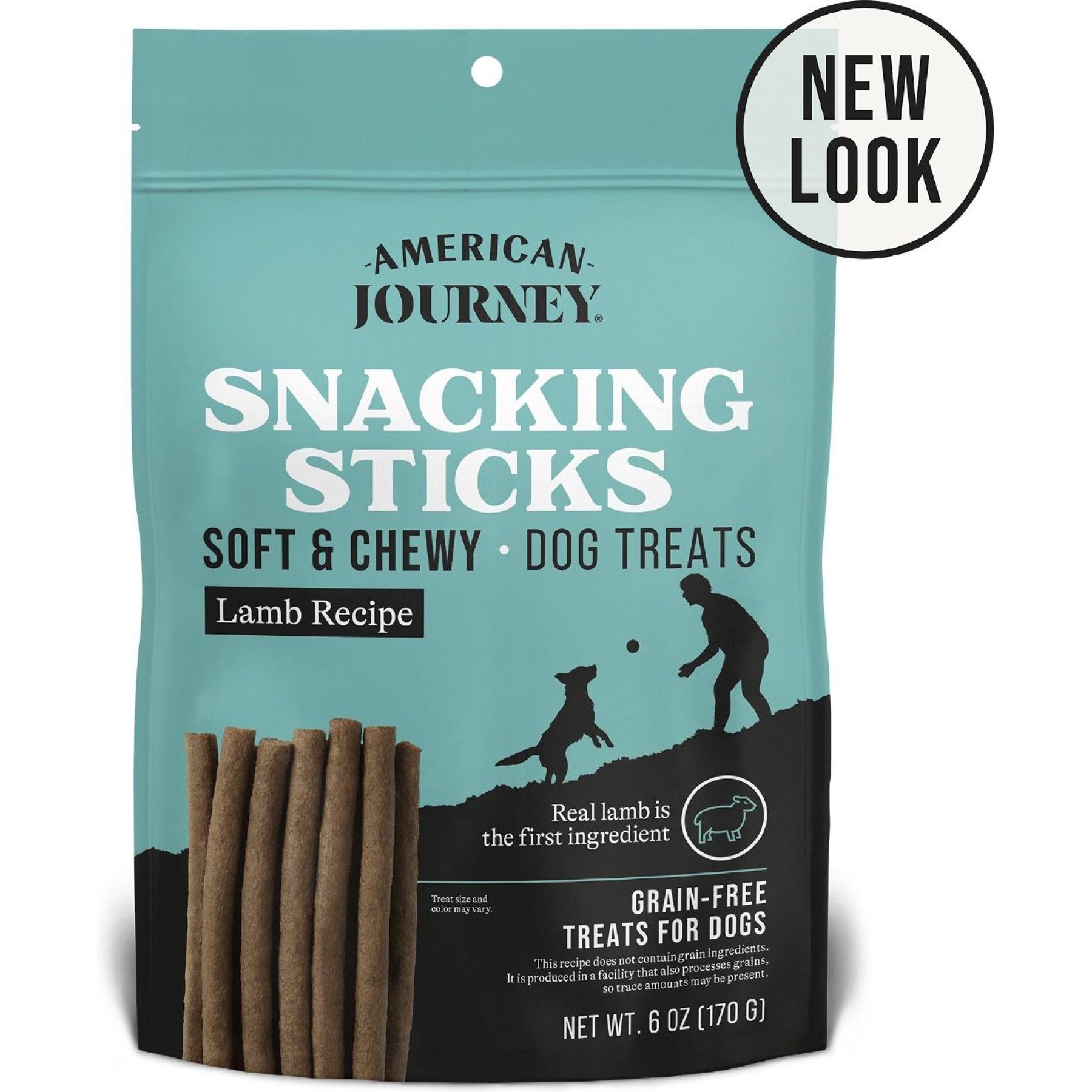 American Journey Lamb Recipe Grain-Free Soft & Chewy Snacking Sticks Dog Treats, 6-oz bag
