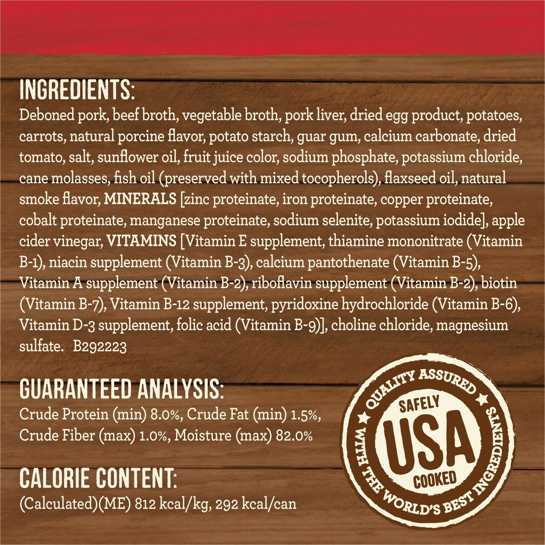 Merrick Grain-Free Wet Dog Food Slow-Cooked BBQ Kansas City Style with Chopped Pork