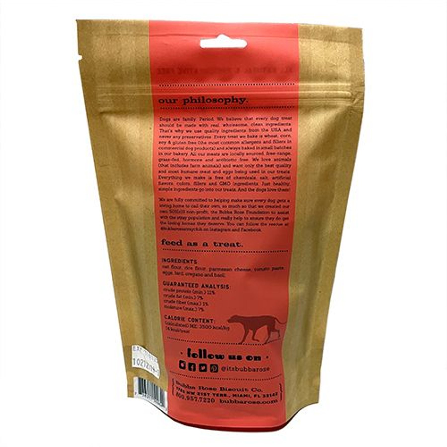 Bubba Rose Biscuit Co. Pizza Crust Dog Treats, 6.5-oz bag