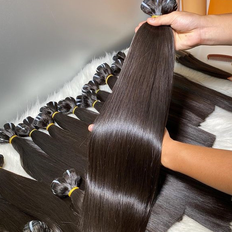Straight Vietnamese Raw Human Hair Bundles Hair Wefts Unprocessed Natural Color Hair Extension 1 Bundles Deal