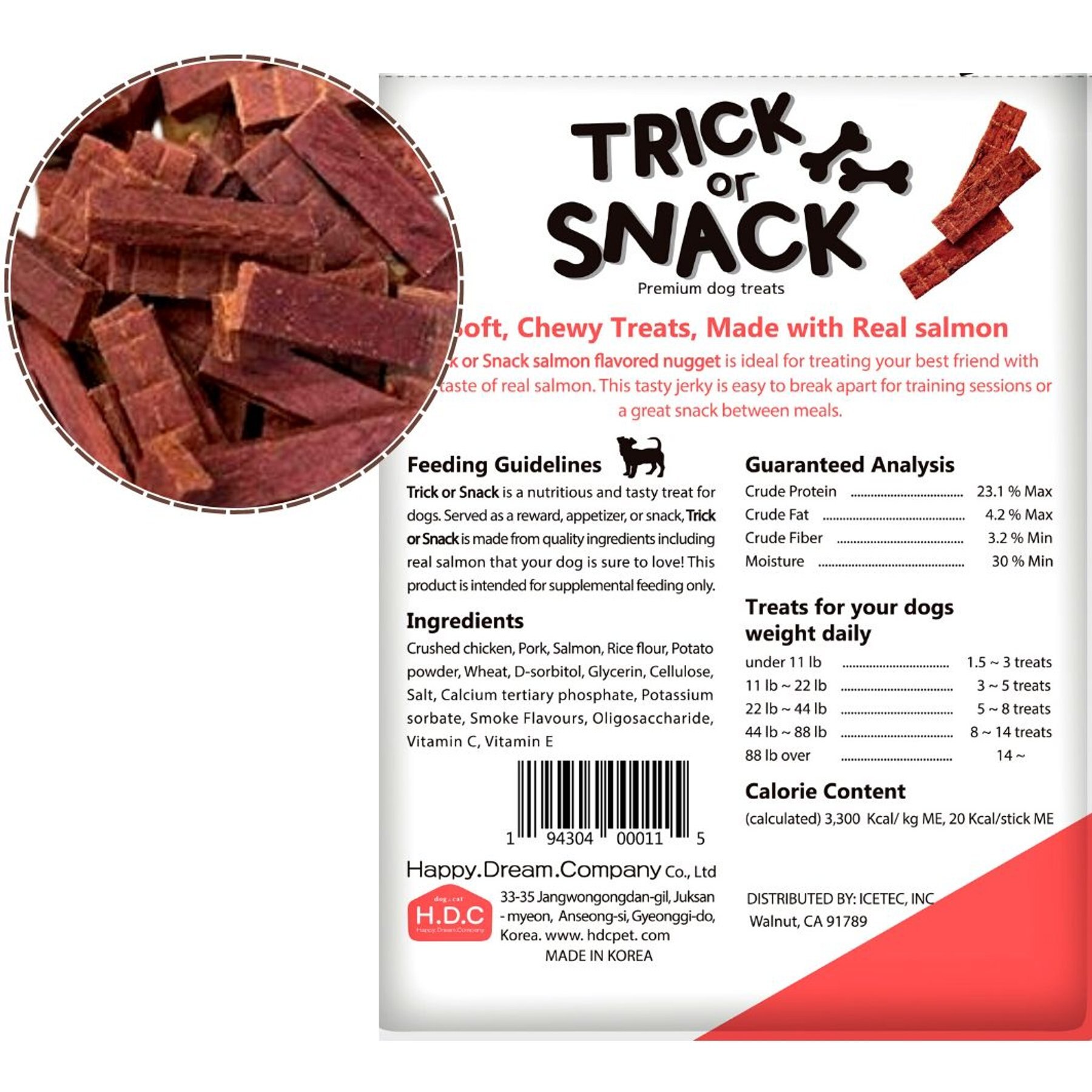 Trick or Snack Salmon & Cranberry Flavored Nugget Dog Treats, 1-lb bag