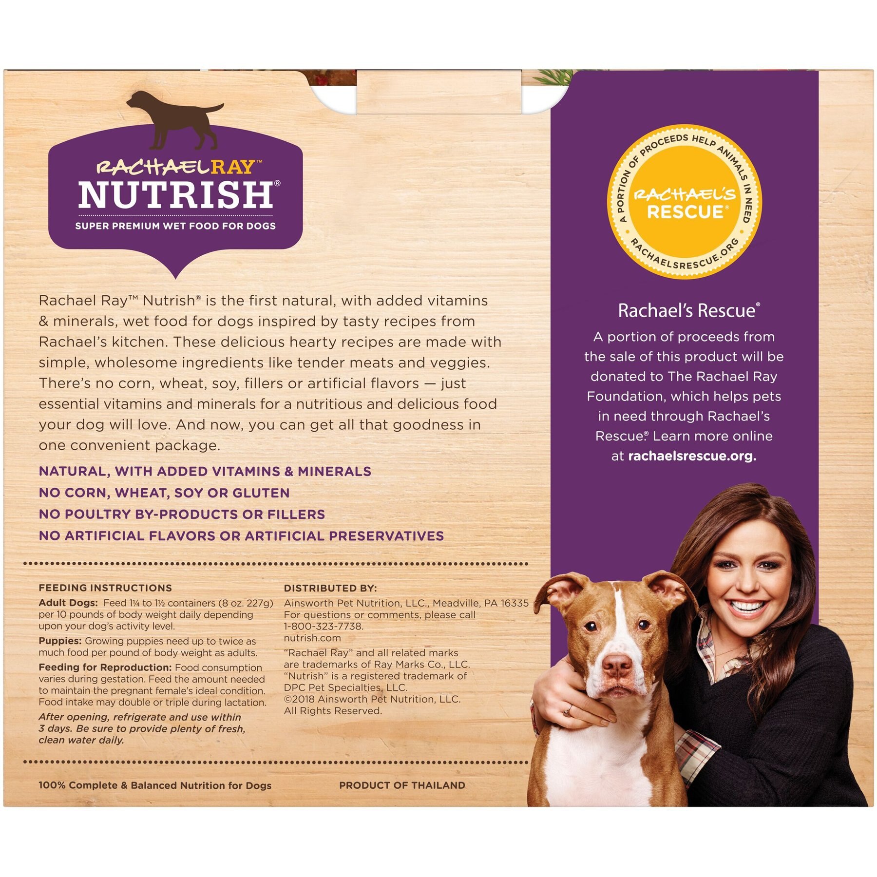 Rachael Ray Nutrish Natural Chicken Muttballs with Pasta Natural Wet Dog Food