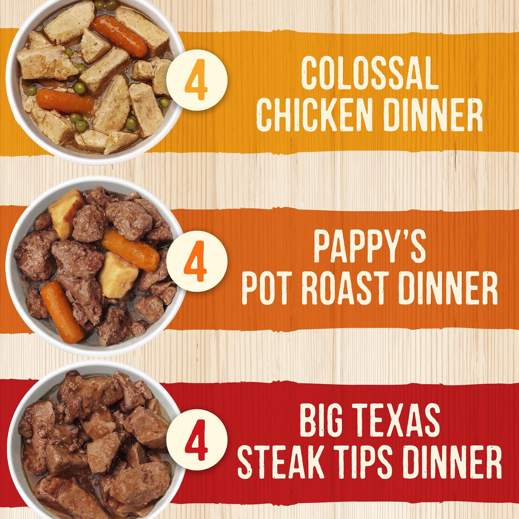 Merrick Chunky Recipes Grain-Free Wet Dog Food Variety Pack