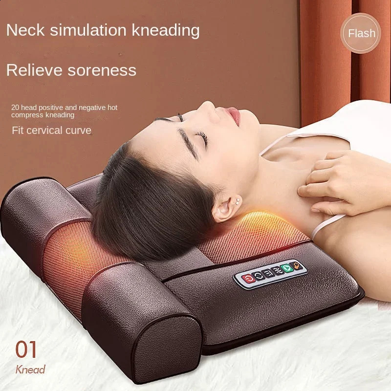 Electric massage pad vibration heating infrared massage pad neck back feet whole body pain relief body relaxation 241121