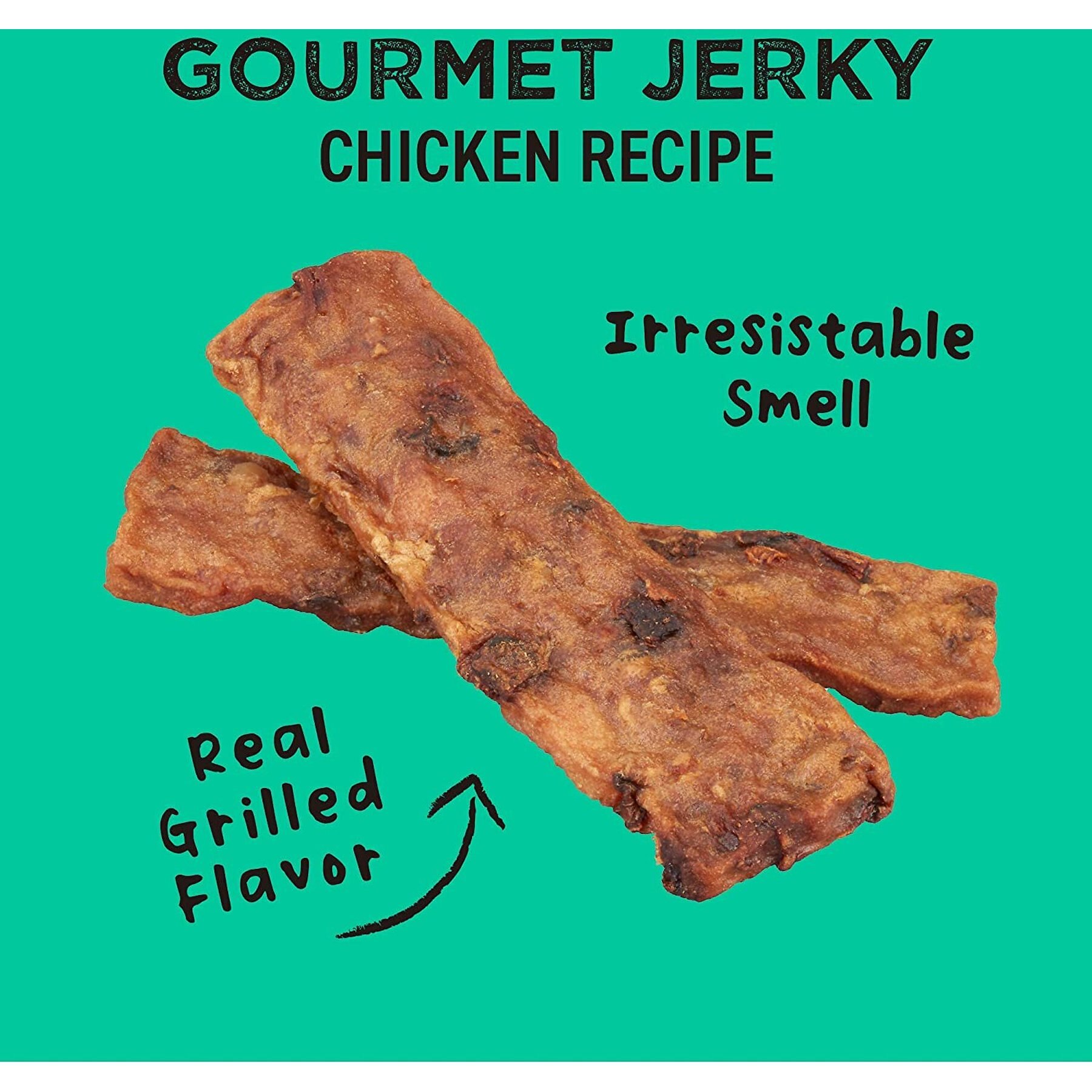 Cloud Star Wag More Bark Less K.C. Style BBQ Chicken Recipe Grain-Free Jerky Dog Treats, 10-oz bag