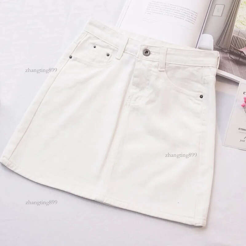Zoki High Waist Women Denim Skirt Sexy Fashion Summer Korean Girls Jeans Mini Skirt Plus Size Cotton Ladies Short Skirt 210331