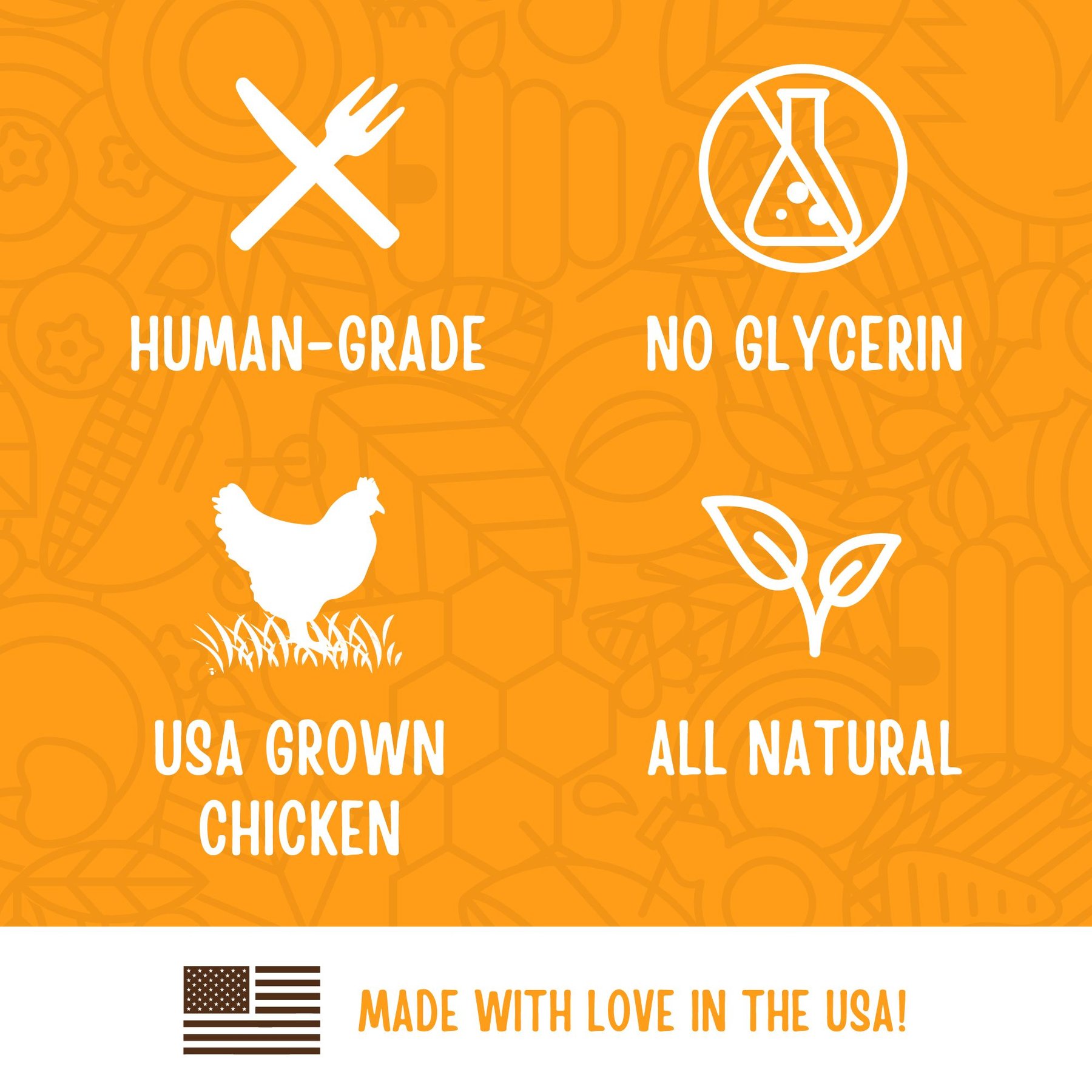 Full Moon Chicken Jerky Human-Grade Dog Treats