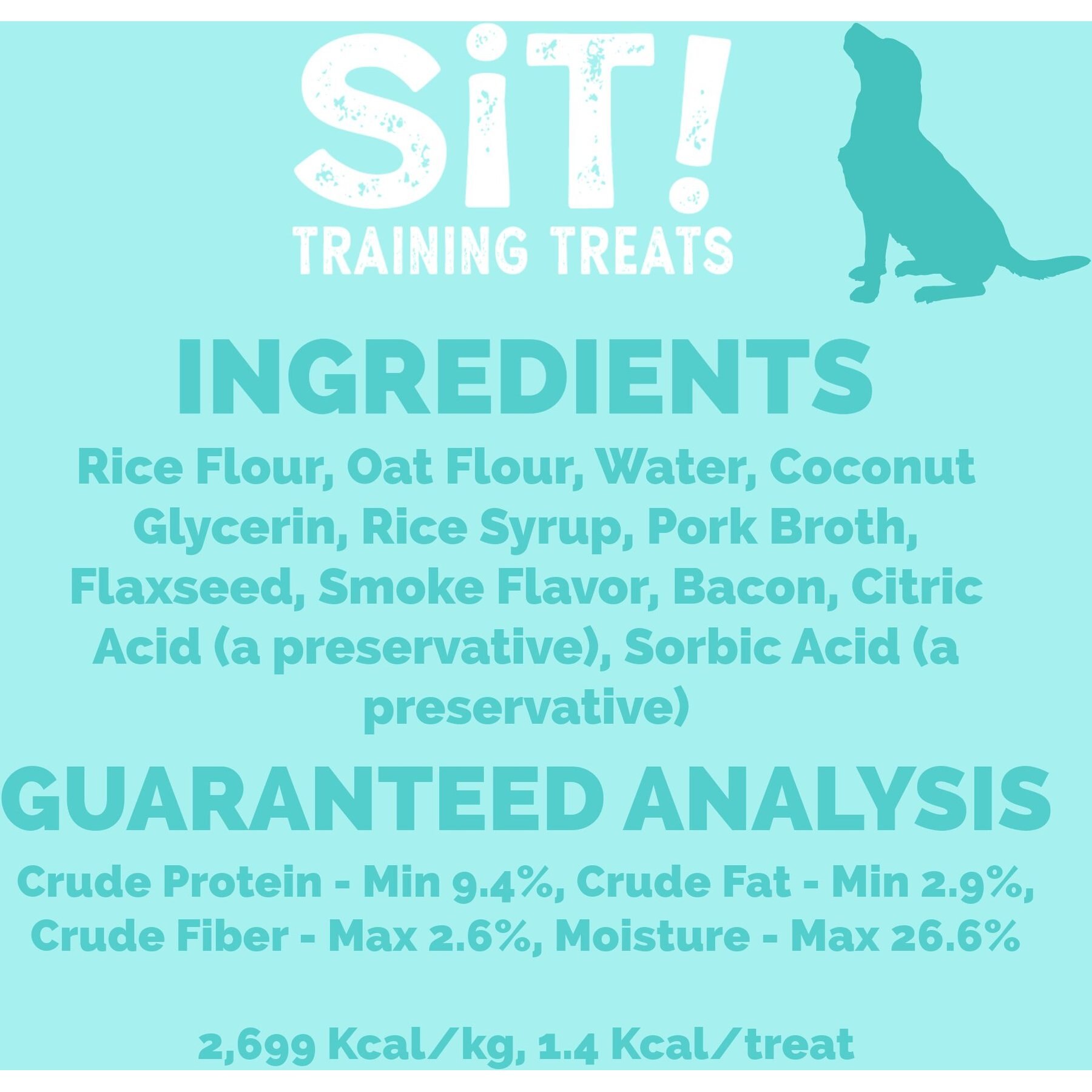 Etta Says! Sit! Training Treats Bacon Recipe Dog Treats, 6-oz bag