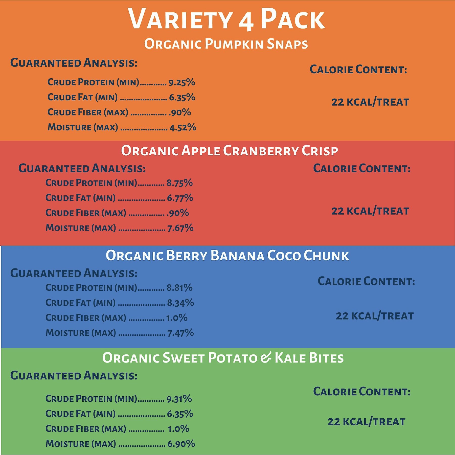 Dog Mamma’s Organic Variety Dog Treats, 4.6-oz bag