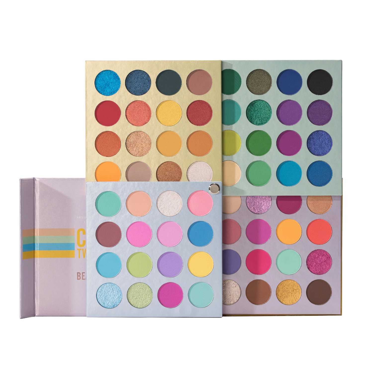 Beauty Glazed 64 Color Twist Eyeshadow Palette 4 IN 1 Turning PageShimmer Matte Glitters Makeup TrayGifts For WomenXJ250520