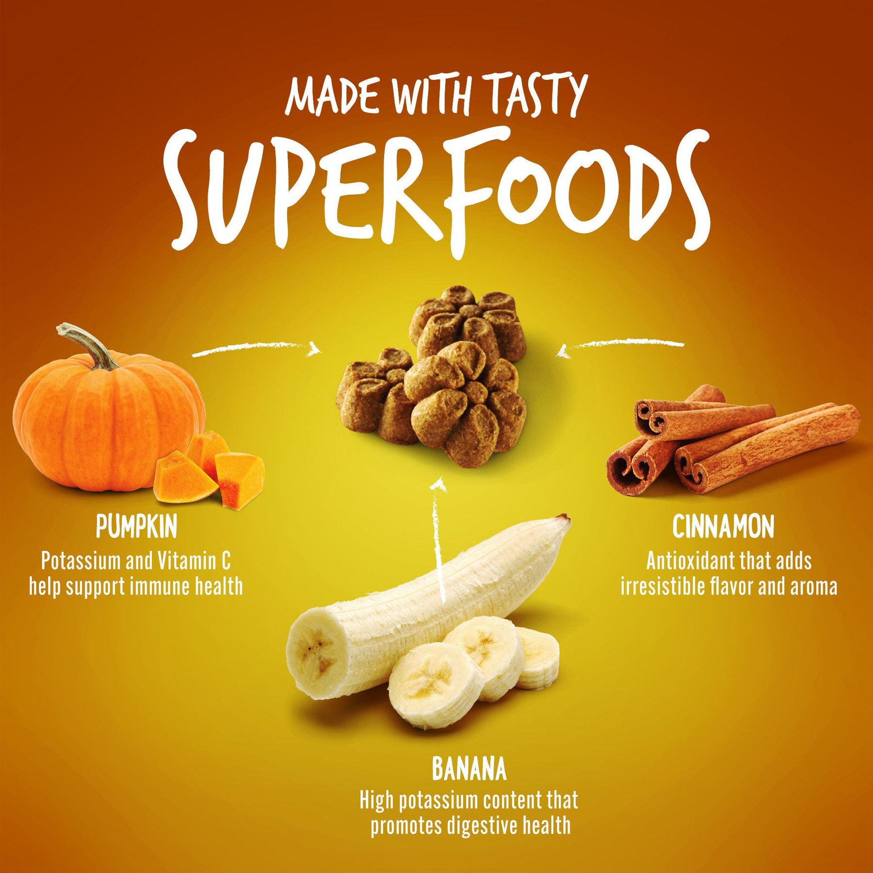Fruitables Pumpkin & Banana Flavor Dog Treats