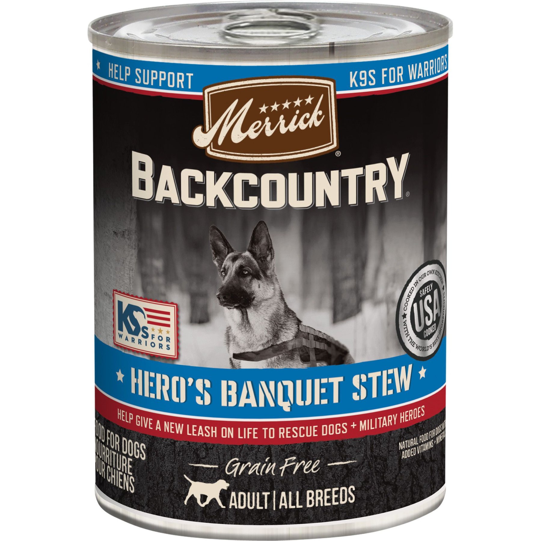 Merrick Backcountry Grain-Free Wet Dog Food Hero's Banquet Stew