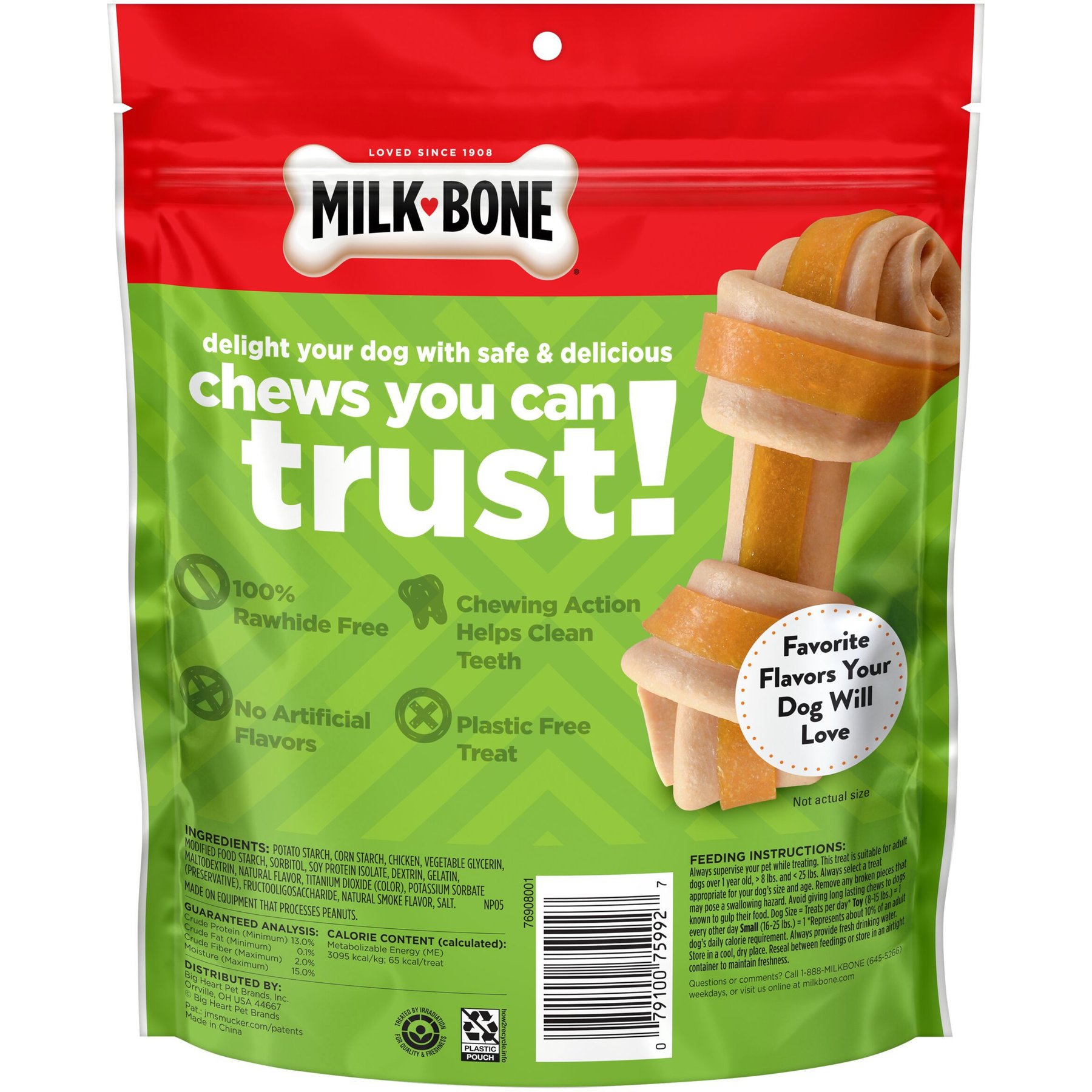 Milk-Bone Gnaw Bones Mini Chicken Flavored Bone Dog Treats