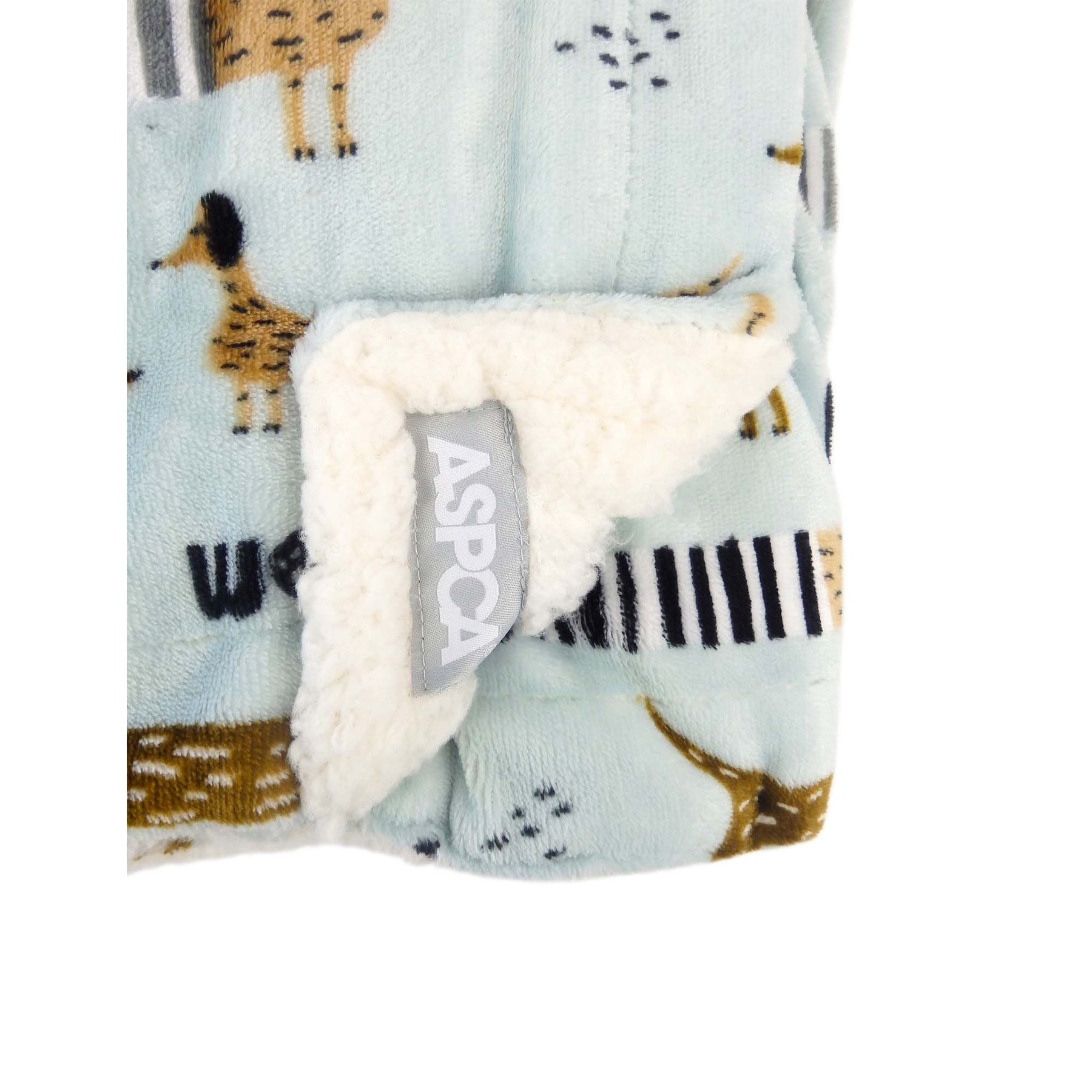 ASPCA Breeds Pattern Embossed Dog & Cat Blanket