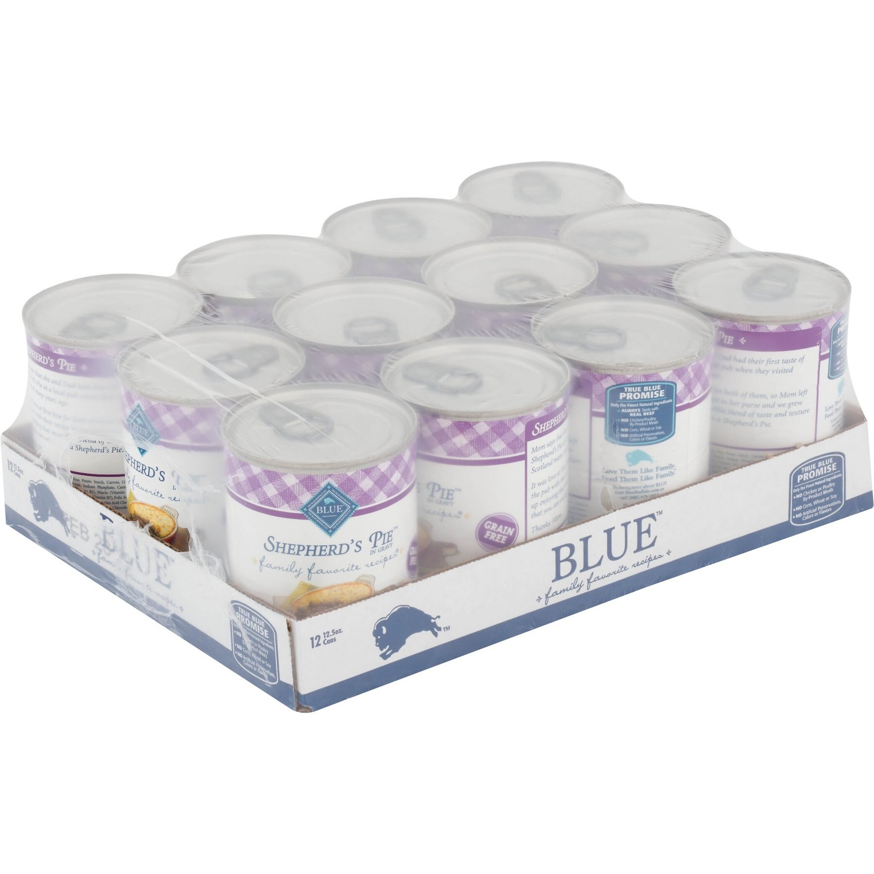 Blue Buffalo Family Favorite Grain-Free Recipes Shepherd's Pie Canned Dog Food
