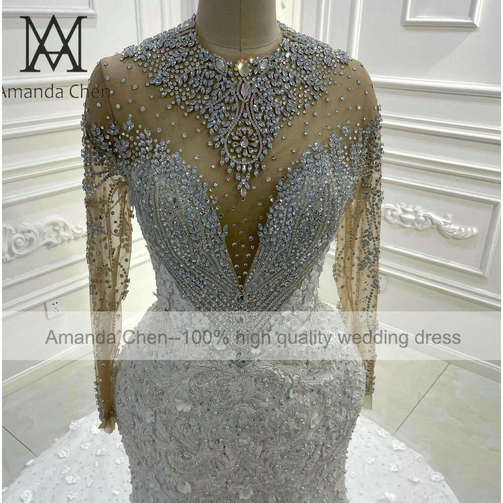 In Sequins Rhie Crystal D Wers Wedding Dress ress