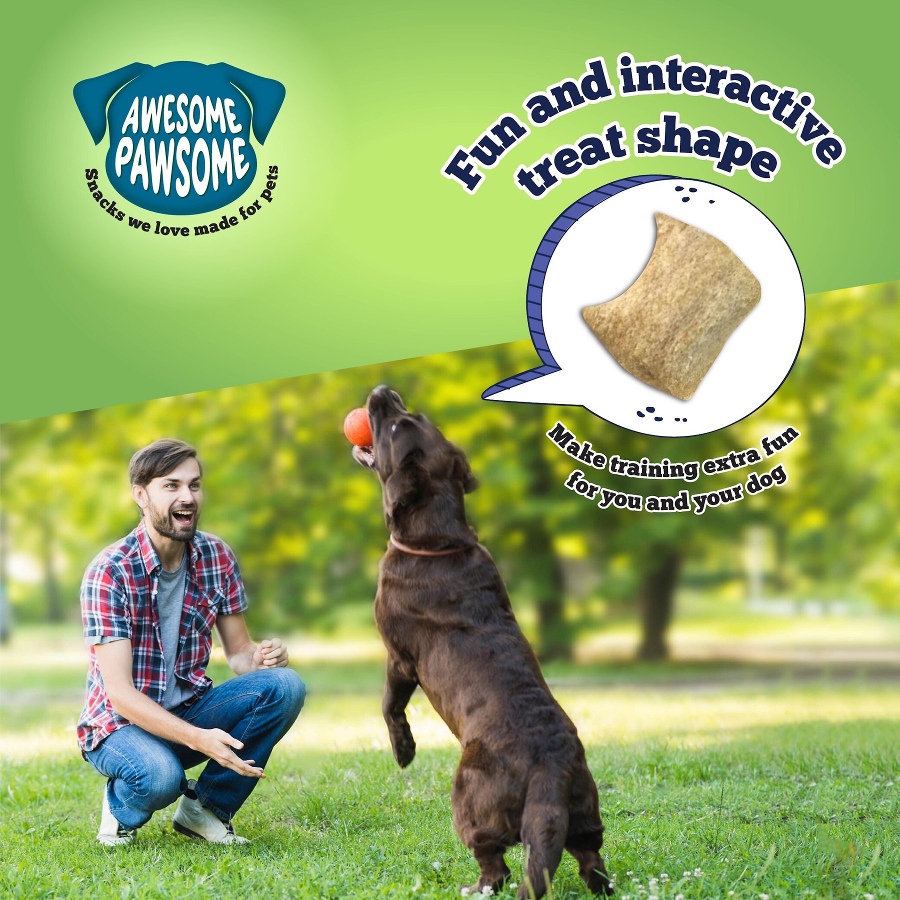 Awesome Pawsome Chicken Dumpling Dog Treats, 3-oz bag