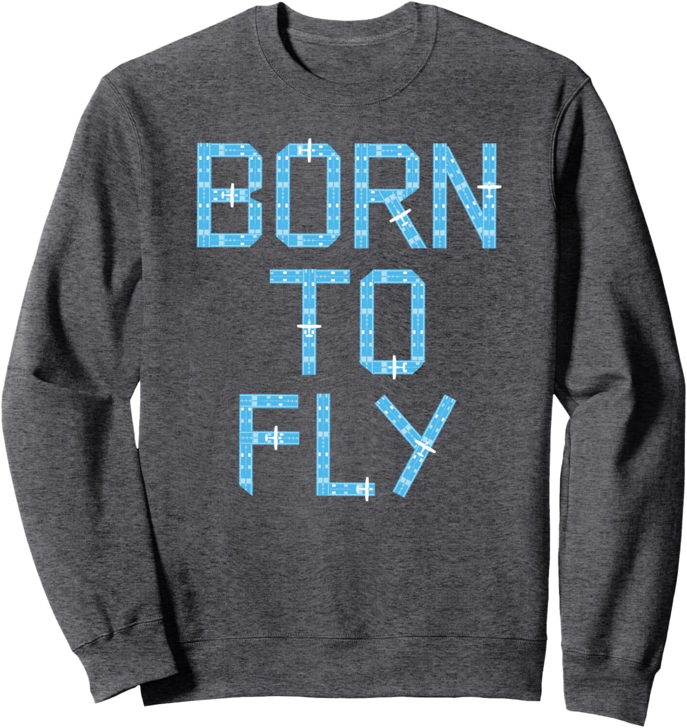 Long Sleeve Shirts for Men sweatshirt Funny Born To Fly Private Pilot Runway Gift Tee Sweatshirt T shirt Tee Streetwear Casual tops clothes
